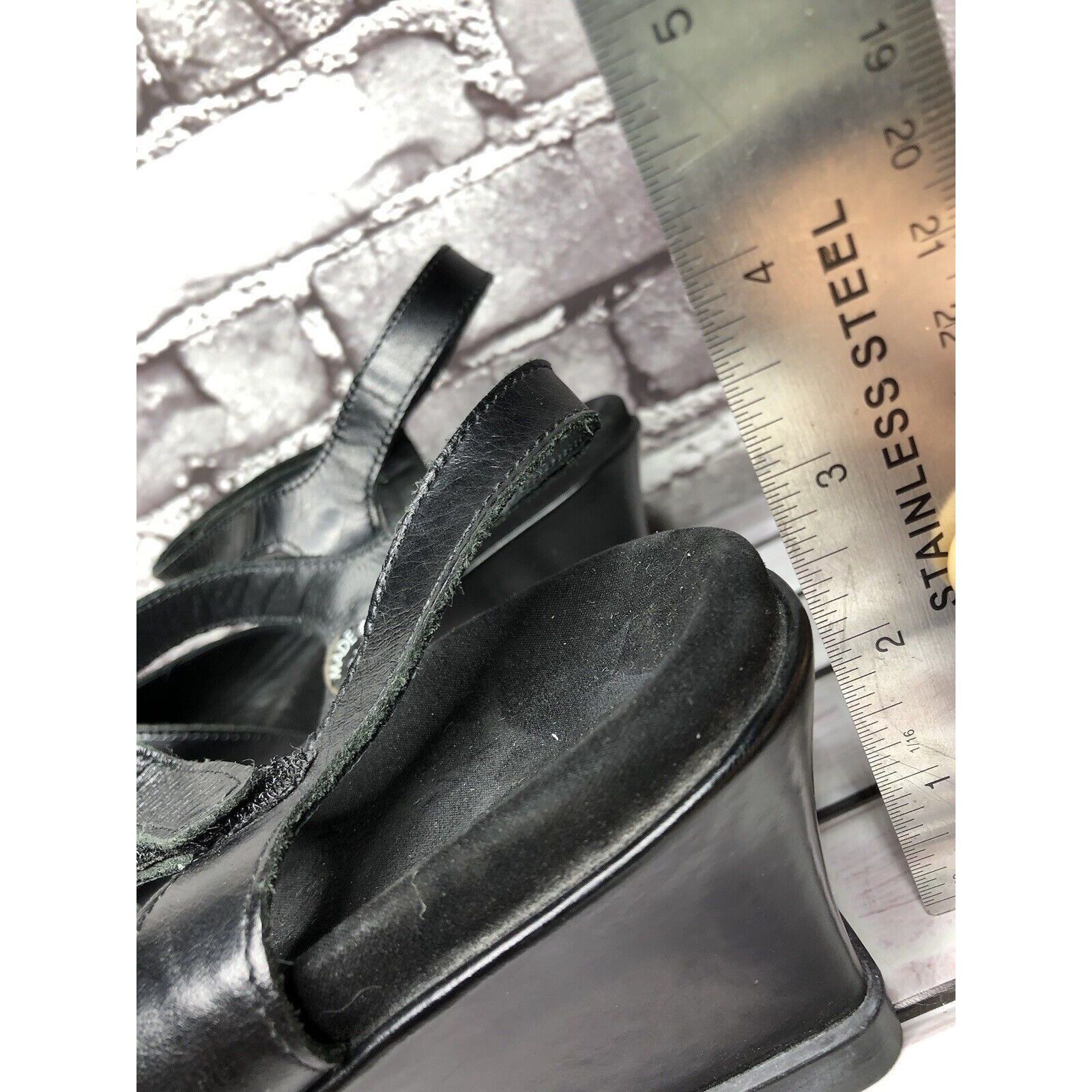Mephisto Mephisto Black Leather Ankle Strap Causal Wedge Sandals Wome Size US 9.5 / IT 39.5 - 20 Thumbnail