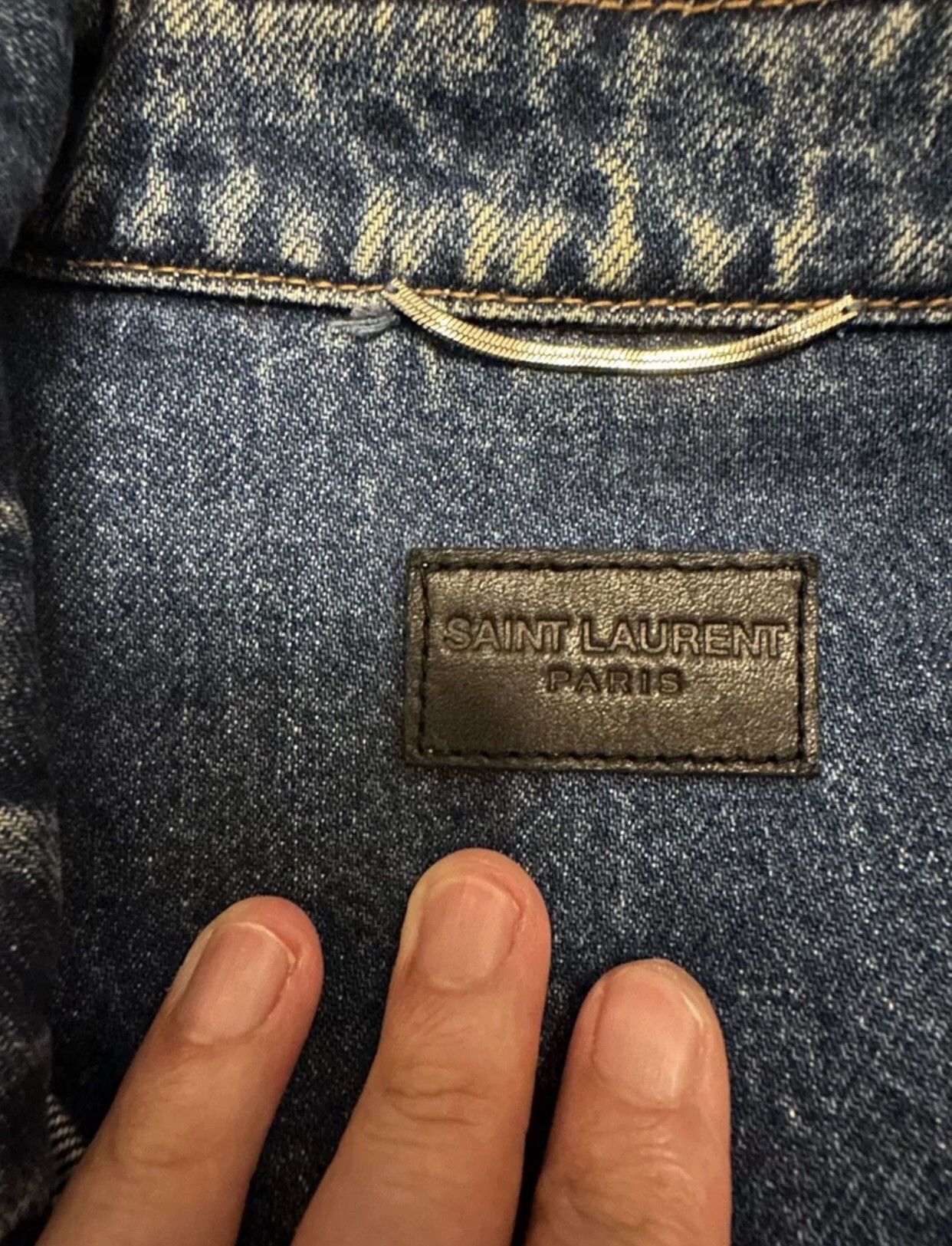 Saint Laurent Paris × Yves Saint Laurent Saint Laurent SLP 17ss embroidered denim jacket Size US M / EU 48-50 / 2 - 4 Thumbnail
