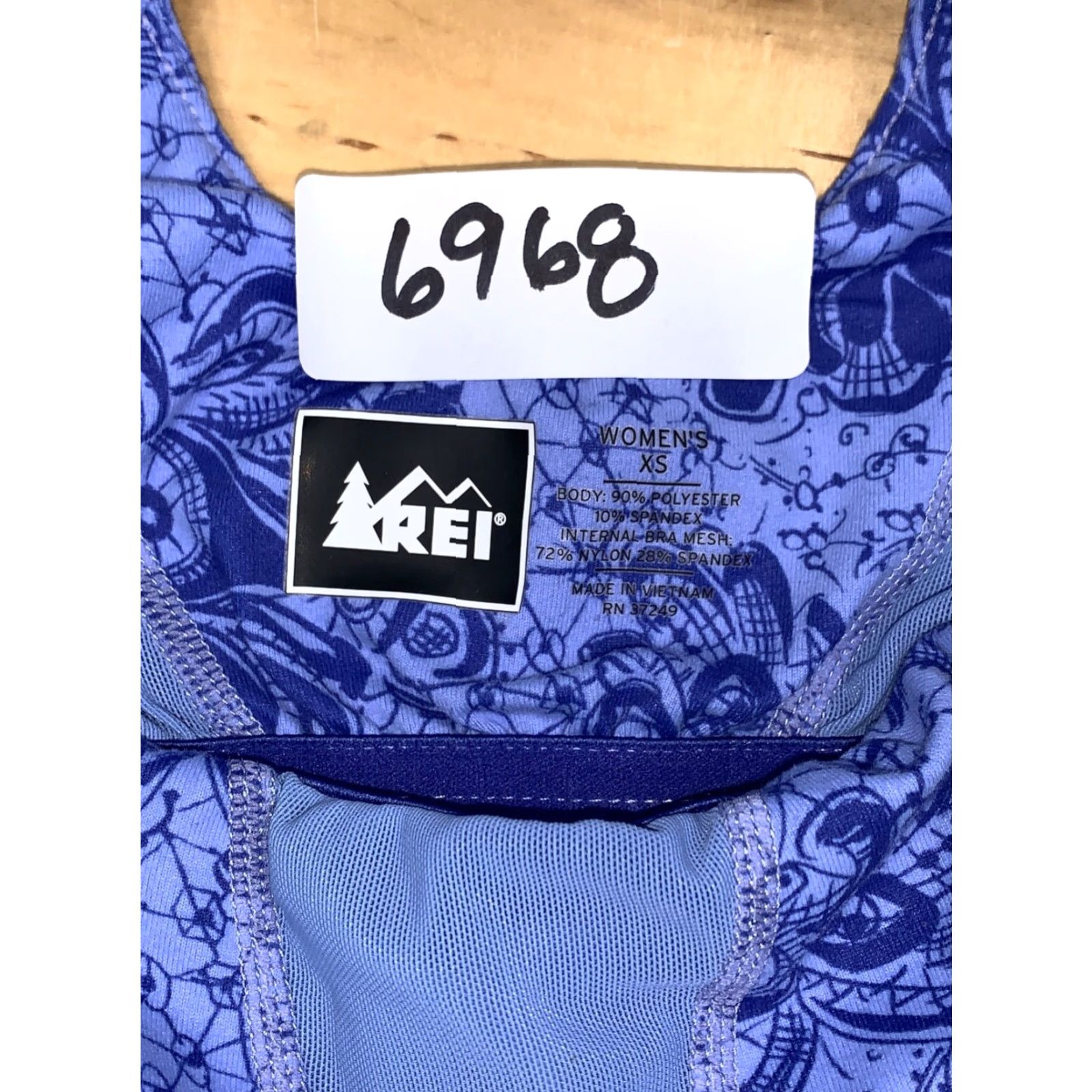 Vintage REI Womens Tank XS Purple Floral Racerback Outdoor Hiking Casual Size XS / US 0-2 / IT 36-38 - 3 Thumbnail