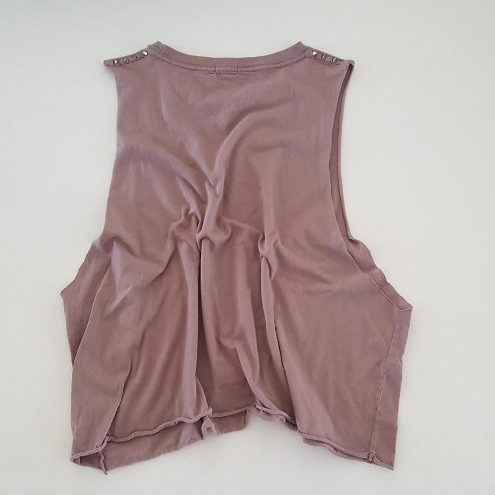 Designer Light Chocolate Studded Melville Muscle Tank Size ONE SIZE - 2 Thumbnail