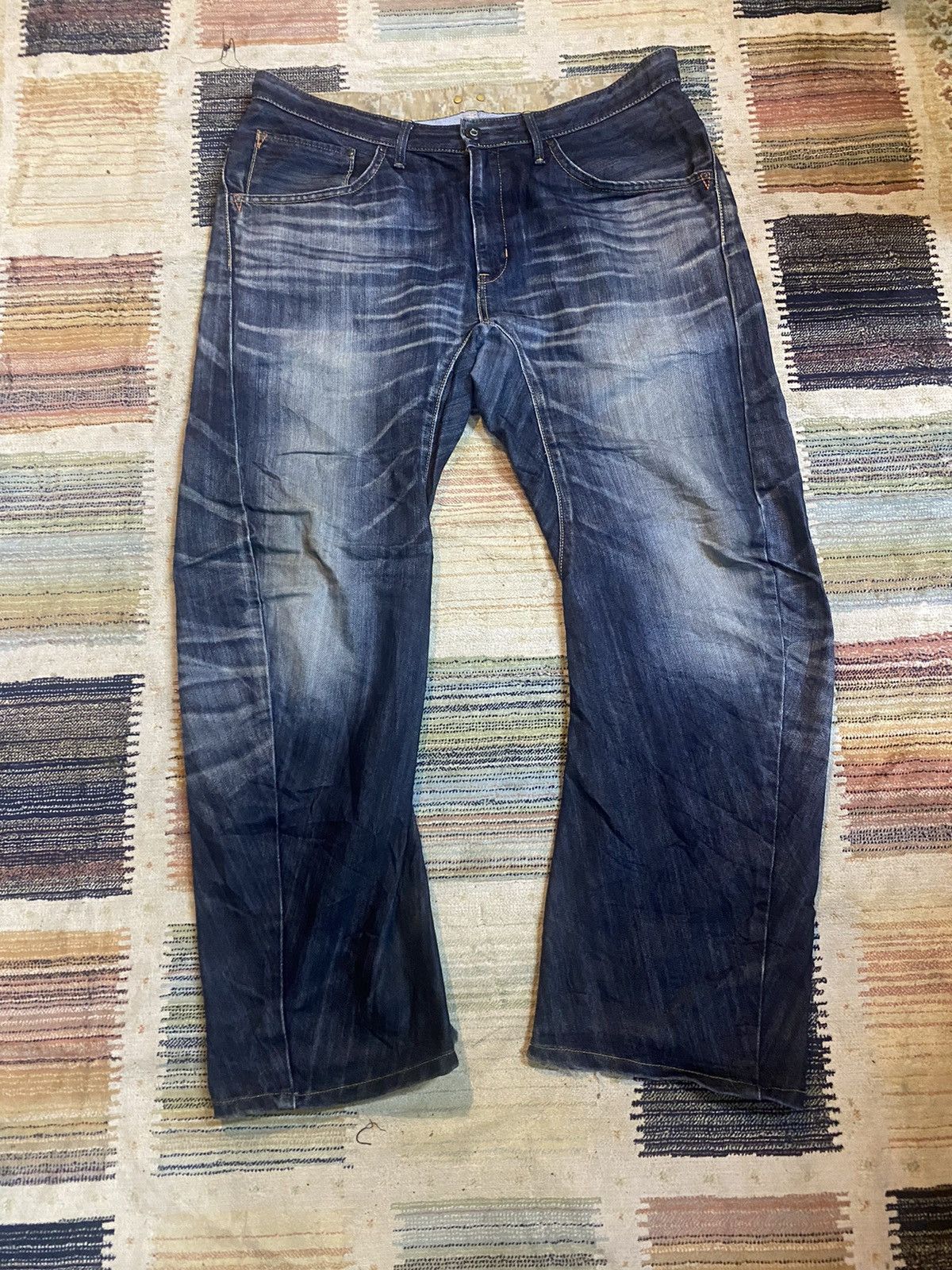 Edwin × Japanese Brand × Vintage 🇯🇵Vintage Distressed Edwin Pants Size US 38 / EU 54 - 2 Thumbnail