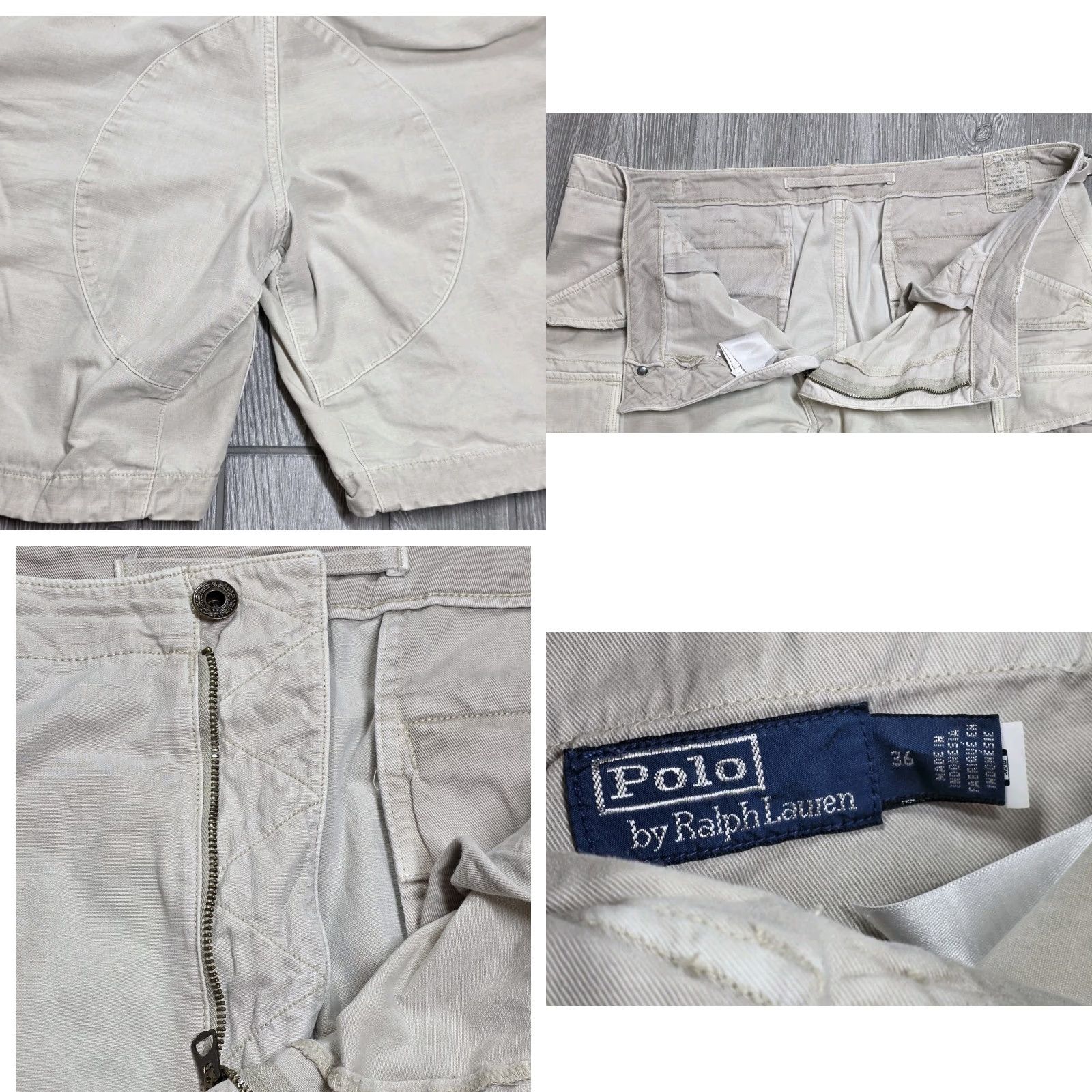 Polo Ralph Lauren Polo Ralph Lauren Cargo Shorts Mens 36 Beige Ripstop Drawstring Cargo Pocket Travel Casual Workwear Shorts Size US M / EU 48-50 / 2 - 9 Thumbnail