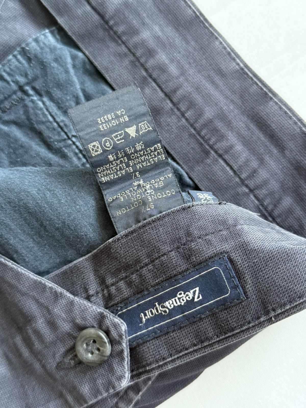 Ermenegildo Zegna × Z Zegna Ermilindo Zegna Sport model 369 Flat Front Chinos Vtg pants Size US 36 / EU 52 - 9 Thumbnail