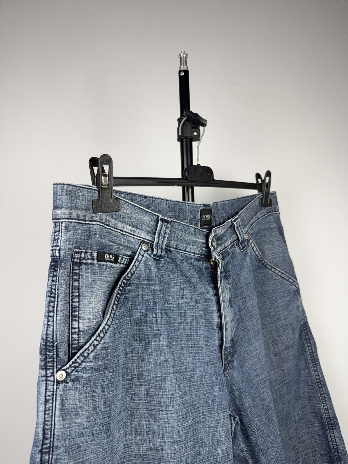 Hugo Boss Retro 90s Hugo Boss Vintage Y2K Durango Denim Shorts Size US 35 - 5 Thumbnail