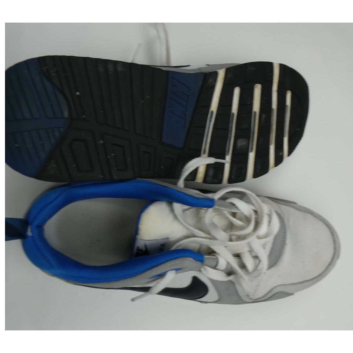 Nike Nike Air Max Trax Shoes, Lunarlon, 11.5, 620990, white/blue Size US 11.5 / EU 44-45 - 2 Thumbnail