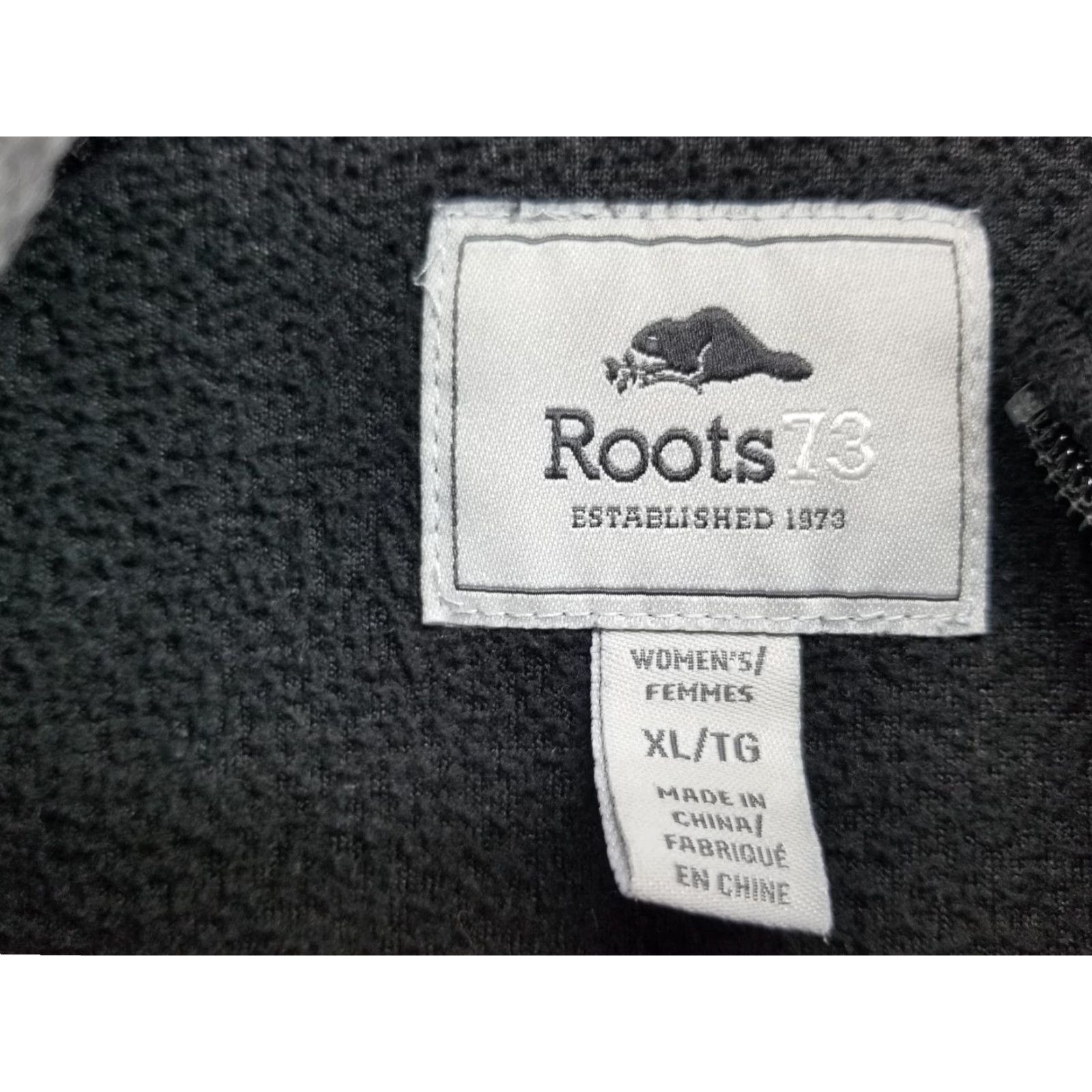 Roots Roots 73 Fleece Jacket Men Black Embroidered Full Zip Long Sleeve Logo Size XL Size US XL / EU 56 / 4 - 7 Thumbnail