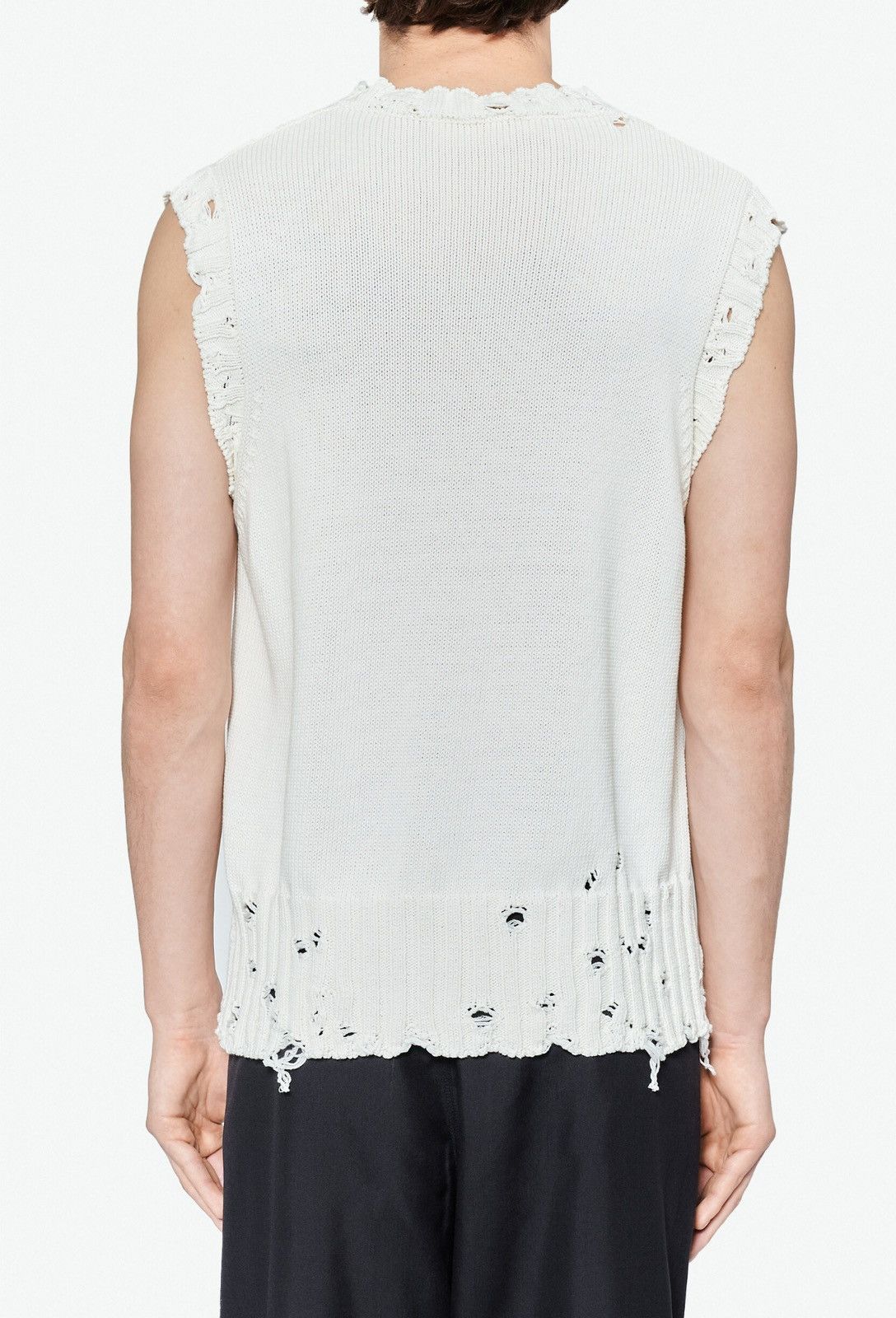 Marni Last Size Marni Disheveled V-Neck Cotton Vest Size US L / EU 52-54 / 3 - 2 Thumbnail