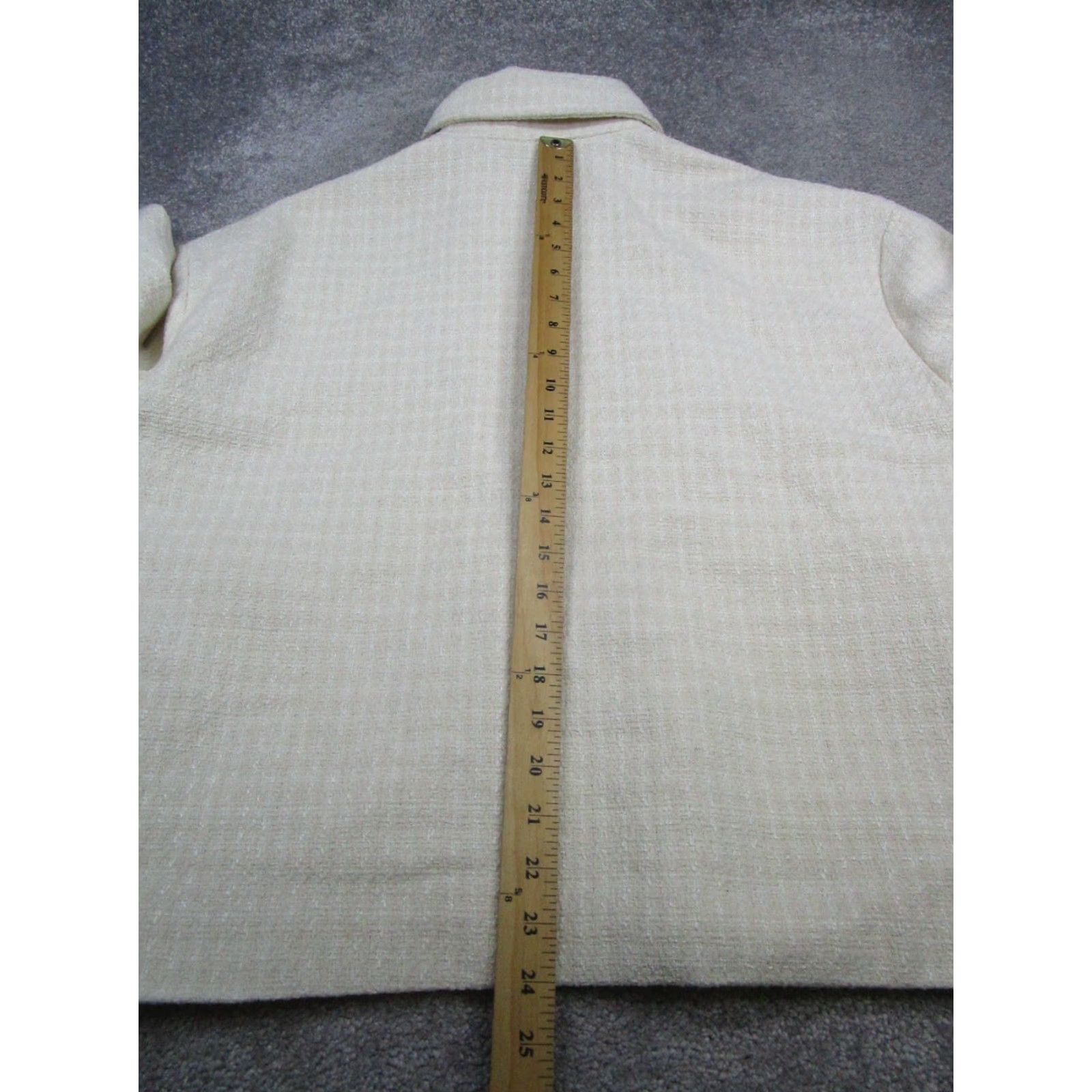Abercrombie & Fitch Abercrombie & Fitch Jacket Womens Large Beige Button Up Size L / US 10 / IT 46 - 7 Thumbnail