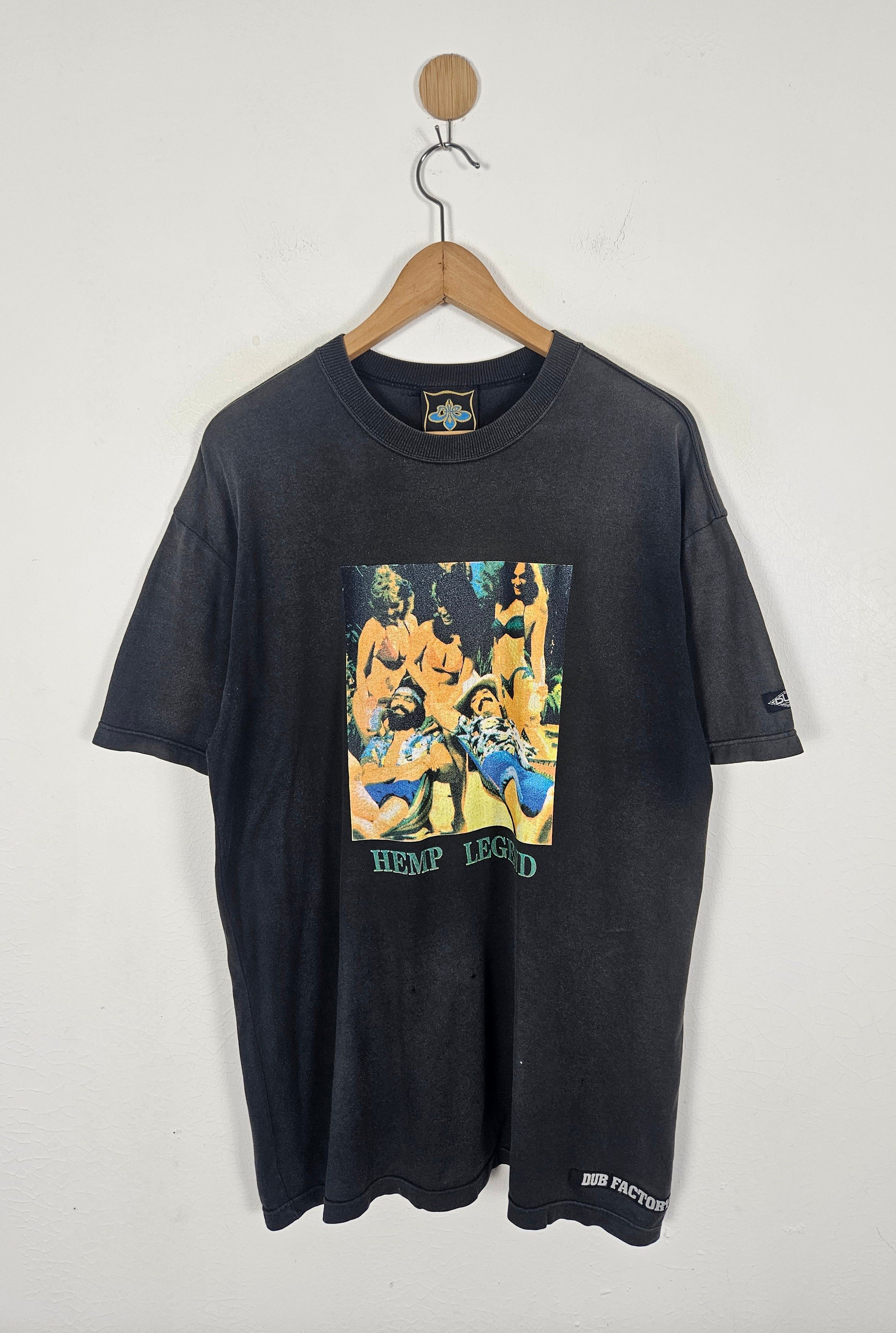 Vintage Vintage Hemp Legend marijuana Dubfactory parody shirt Size US L / EU 52-54 / 3 - 1 Thumbnail