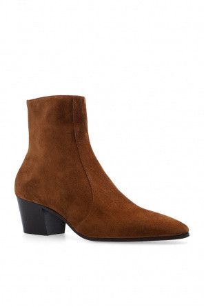 Saint Laurent Paris o1bcso1str1124 Vassili Zipped Booties in Brown Size US 10.5 / IT 40.5 - 2 Thumbnail