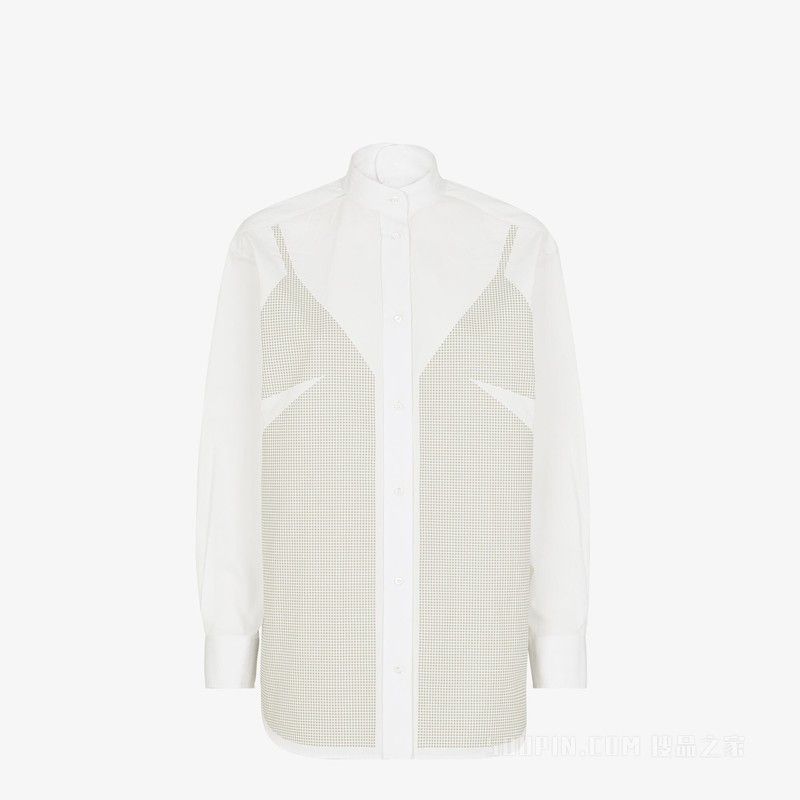 Fendi o1s1wg110825 Shirt in White Size S / US 4 / IT 40 - 1 Thumbnail