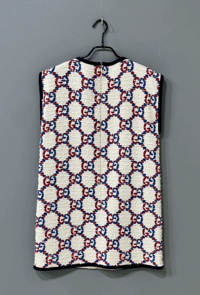 Gucci Gucci Tweed full-print sleeveless dress 2503-Nextarrow Size XS / US 0-2 / IT 36-38 - 3 Thumbnail