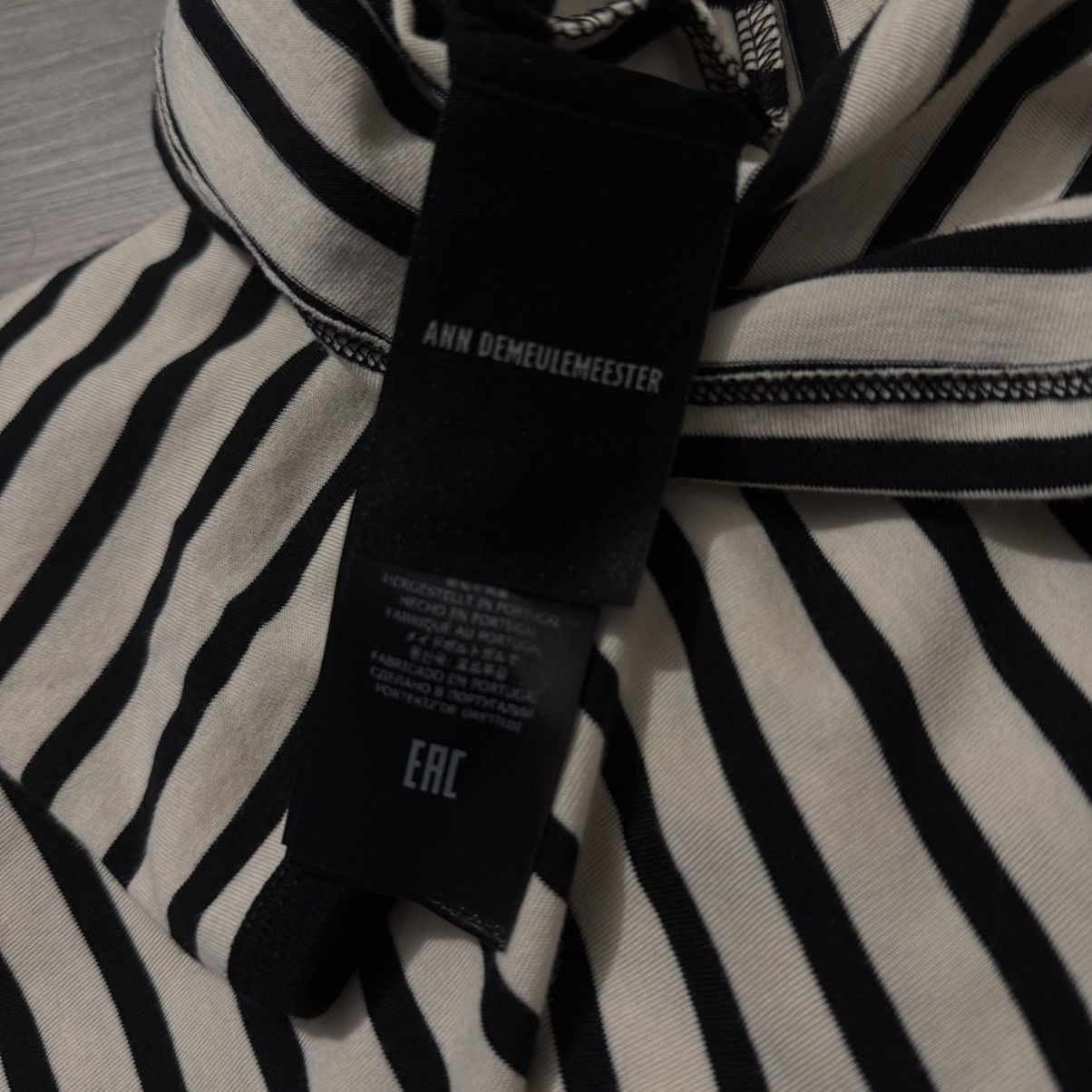 Ann Demeulemeester Ann Demeulemeester Aimar Striped Tee Size US S / EU 44-46 / 1 - 4 Thumbnail