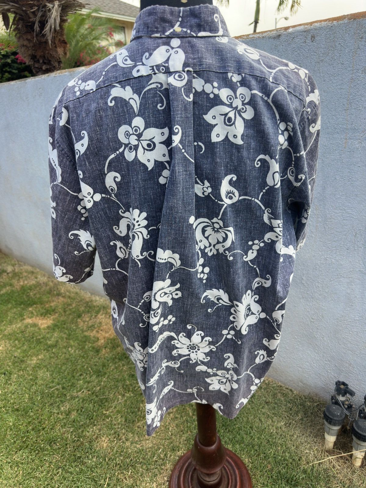 Reyn Spooner PreOwned Reyn Spooner Hawaiian Print Blue/White Men's XXL Size US XXL / EU 58 / 5 - 2 Thumbnail
