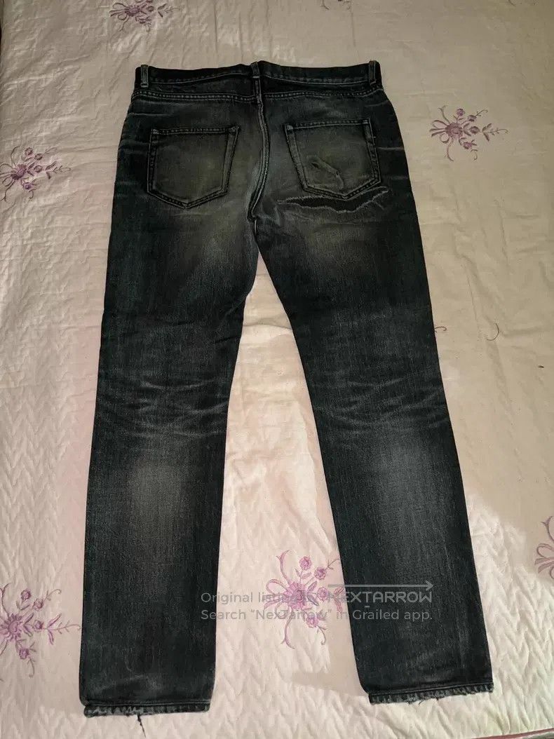 Saint Laurent Paris Saint Laurent Paris Classic single knee cut wash denim pan Size US 33 - 2 Thumbnail