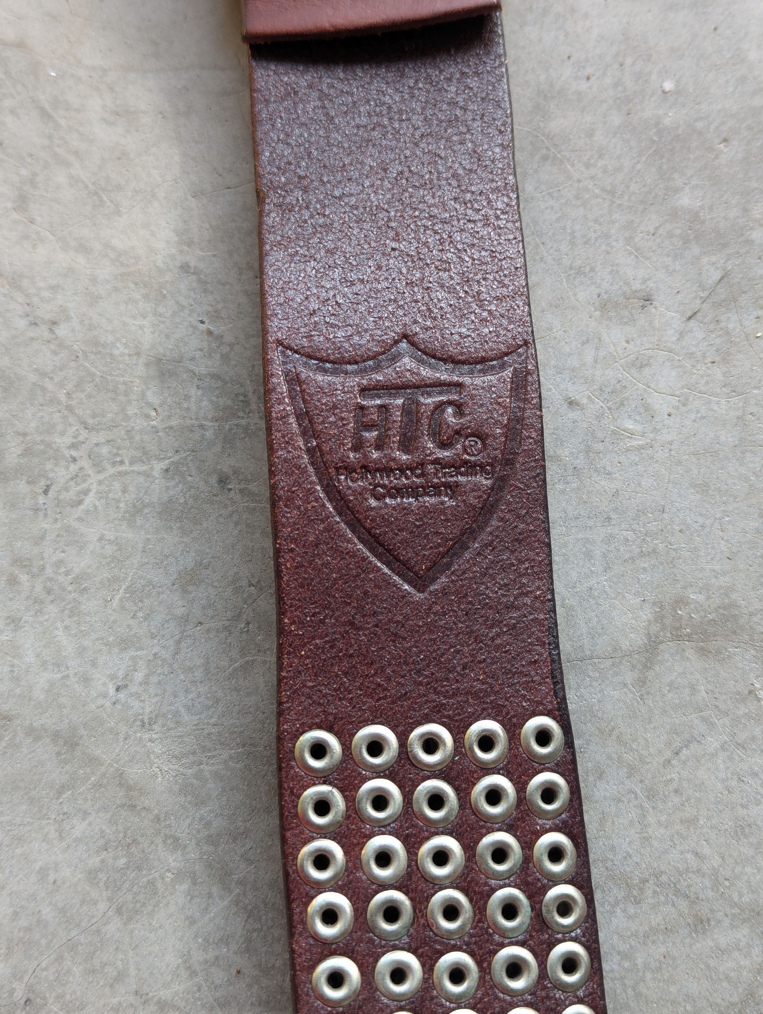 Hollywood Trading Company HTC Hollywood Trading Company Spiked Studded Leather Belt Size 40 - 4 Thumbnail