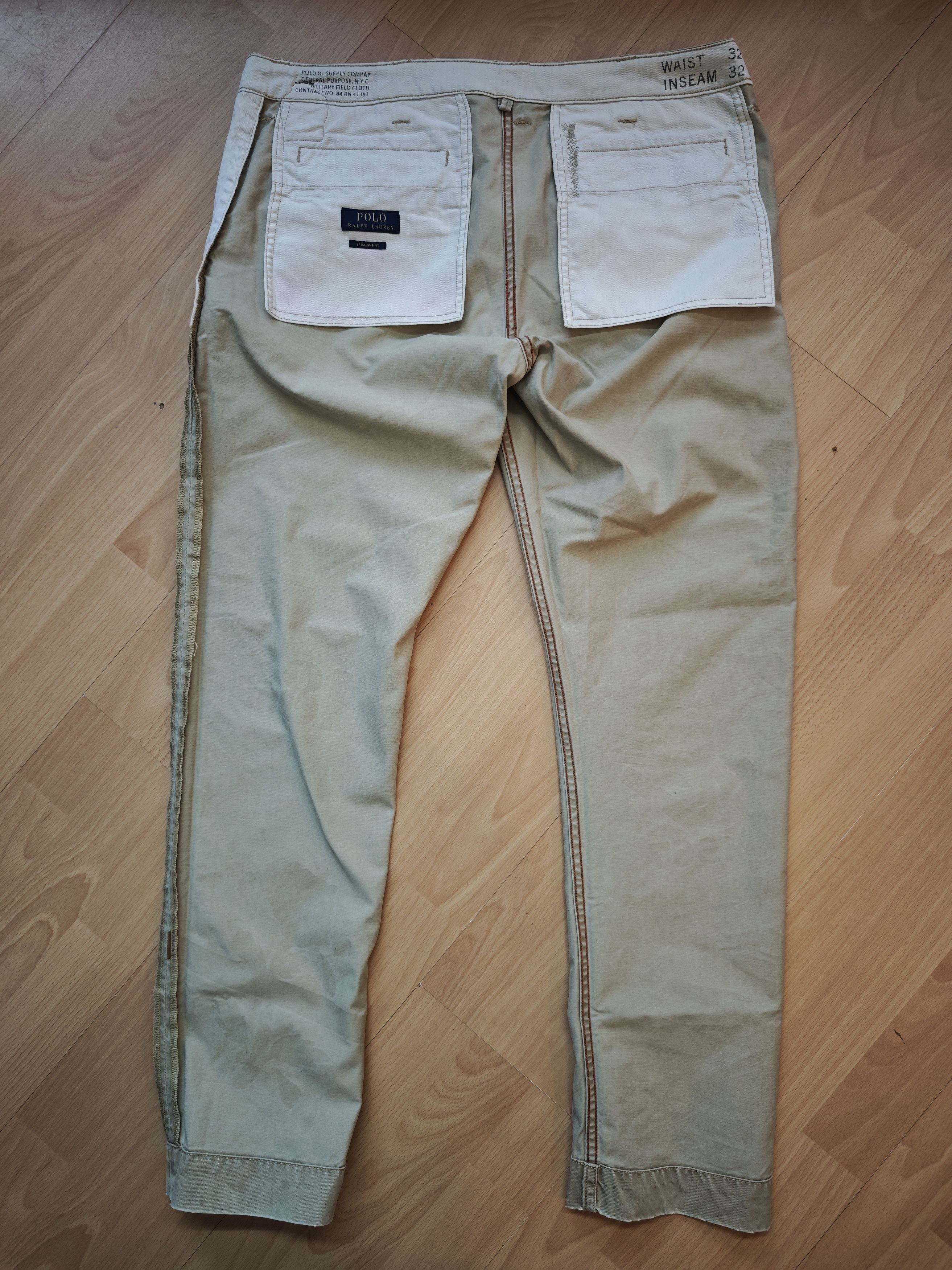 Polo Ralph Lauren BANNED PRL Chino Graphique Droit - RARE Phi Beta Sigma Edit. Size US 32 / EU 48 - 10 Thumbnail