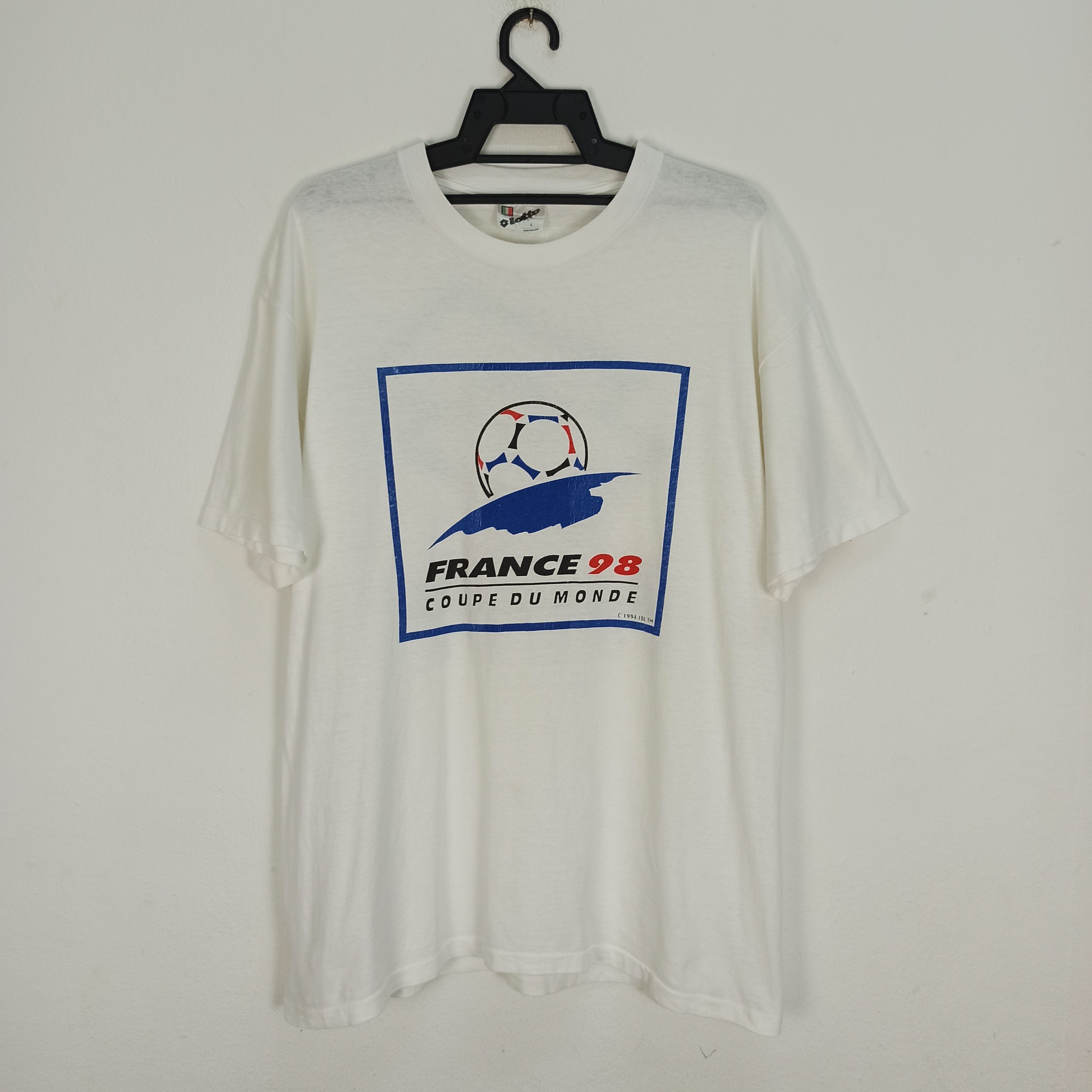 デッドストック！1994年 ESPANA FRANCE 98 ワールドカップT メンズ