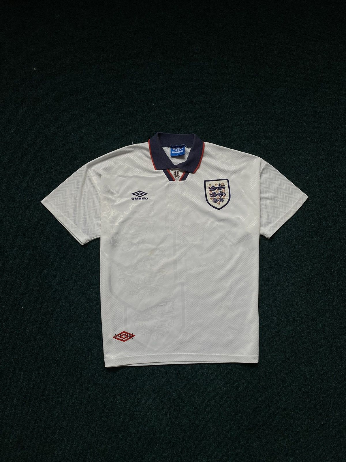 Maillot Angleterre Extérieur 1992/93 – Umbro, Bleu, Taille L, Vintage, N°10
