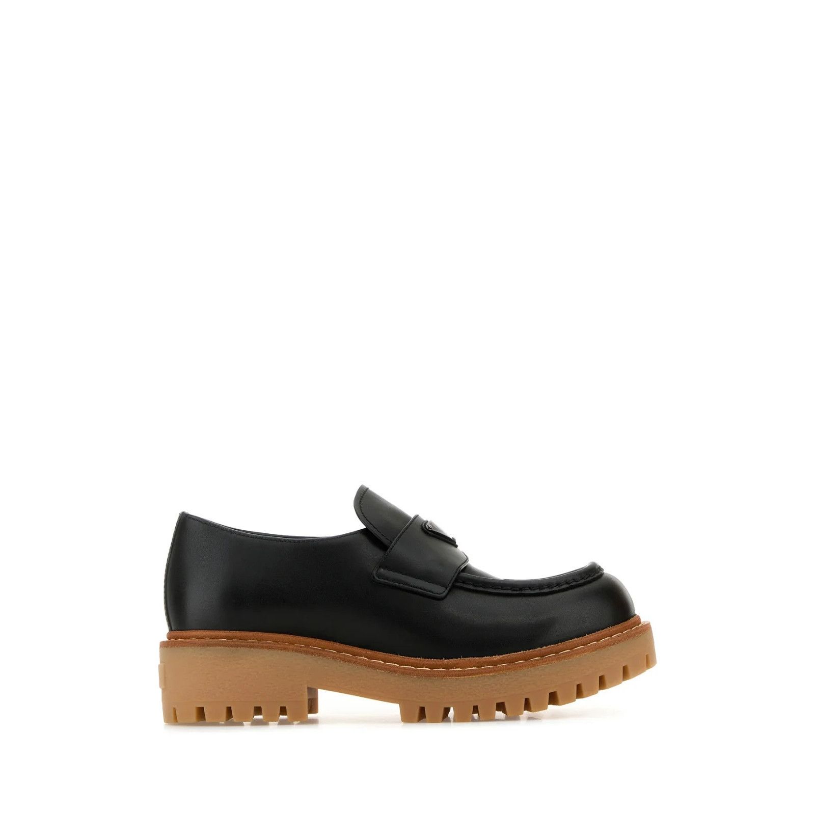 Prada PRADA Black Leather Loafers New And Authentic (Men's size:7. Size US 7.5 / EU 40-41 - 5 Thumbnail