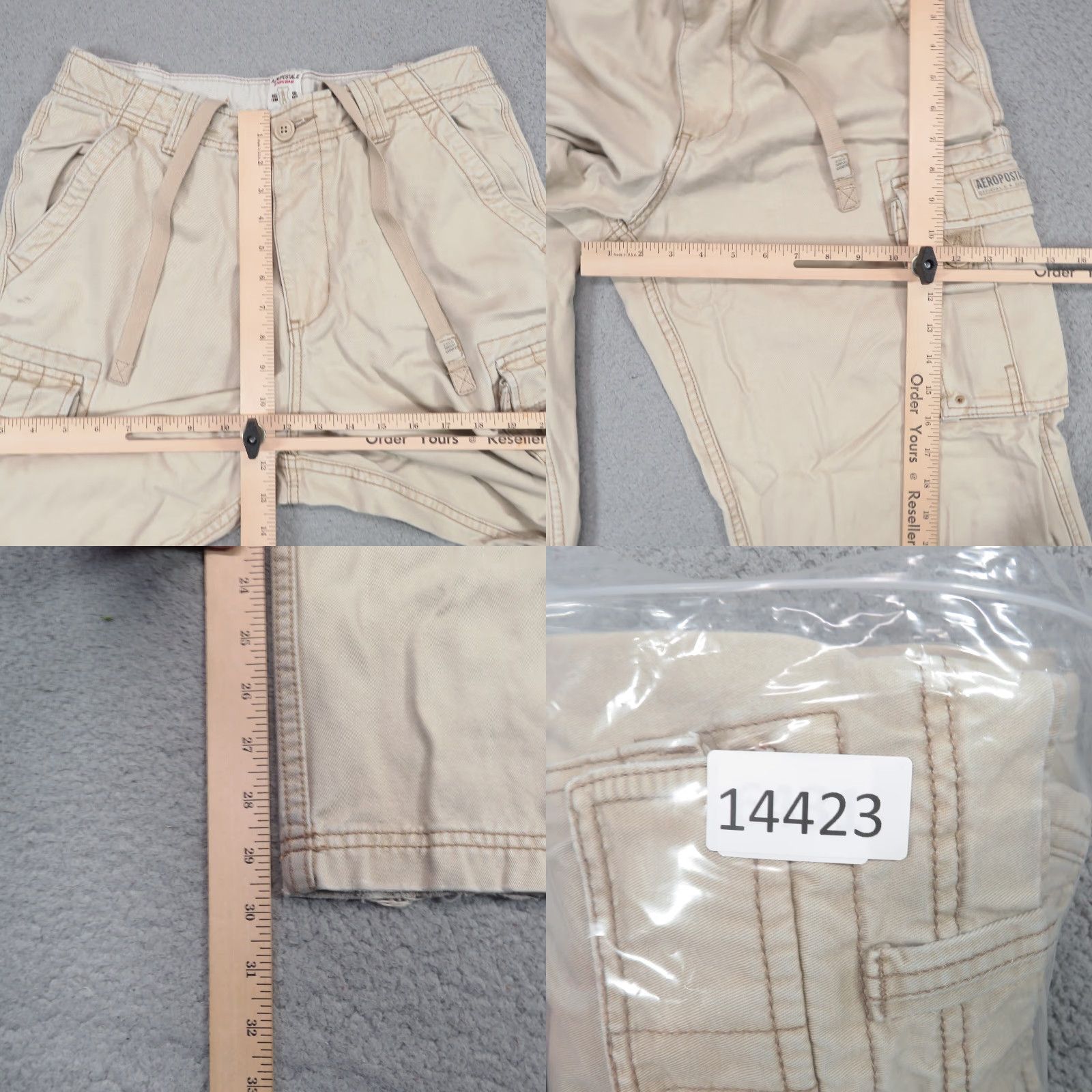 Vintage VINTAGE Aéropostale Pants 32x30 Mens Baggy Heavyweight Military Fatigues Y2K A&F Pants Size US 32 / EU 48 - 10 Thumbnail