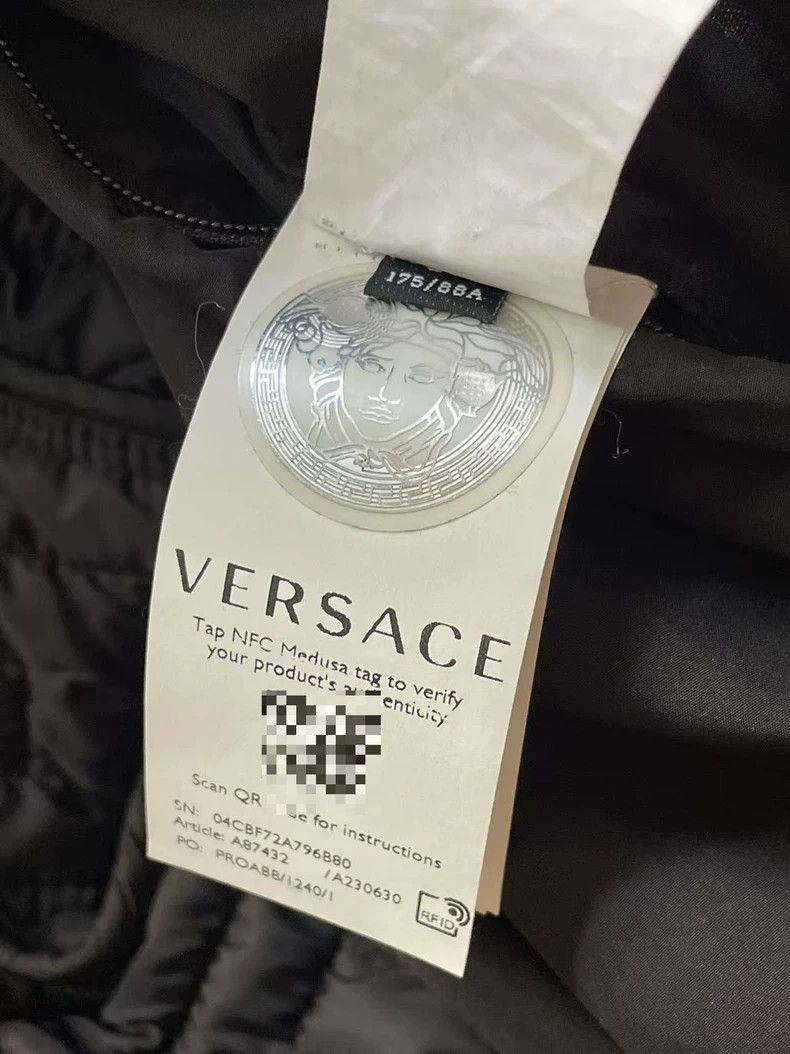 Versace Versace Greek back-pattern stand-up collar thin slim cropp Size M / US 6-8 / IT 42-44 - 6 Thumbnail