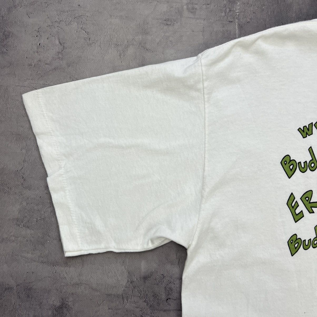Budweiser Rare! Budweiser Frog Big Logo Tee 90s Single Stitch Vintage Size US XL / EU 56 / 4 - 2 Thumbnail