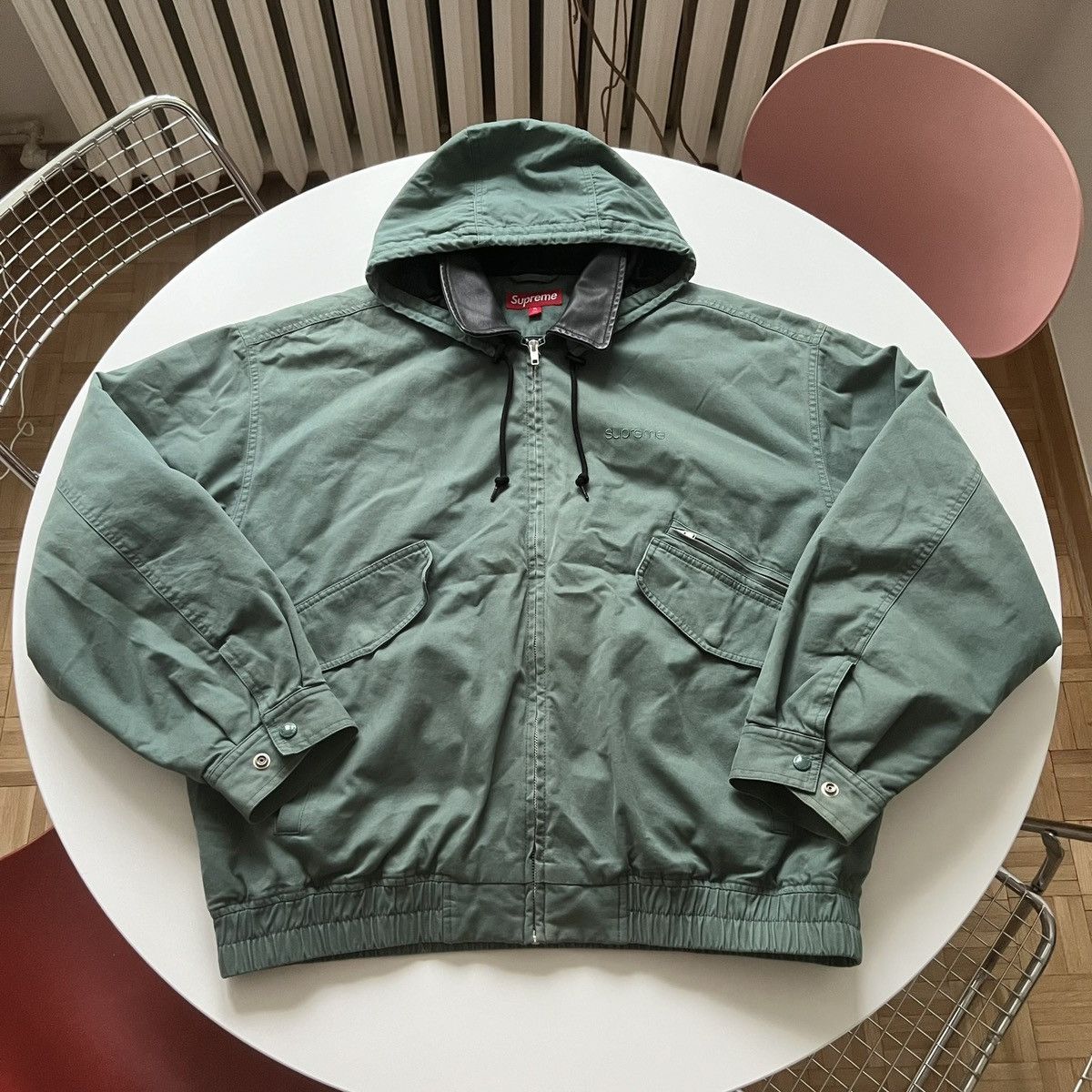 ジャケット・アウター Supreme Leather Collar Utility Jacket/XL Supreme Leather Collar Utility Jacket