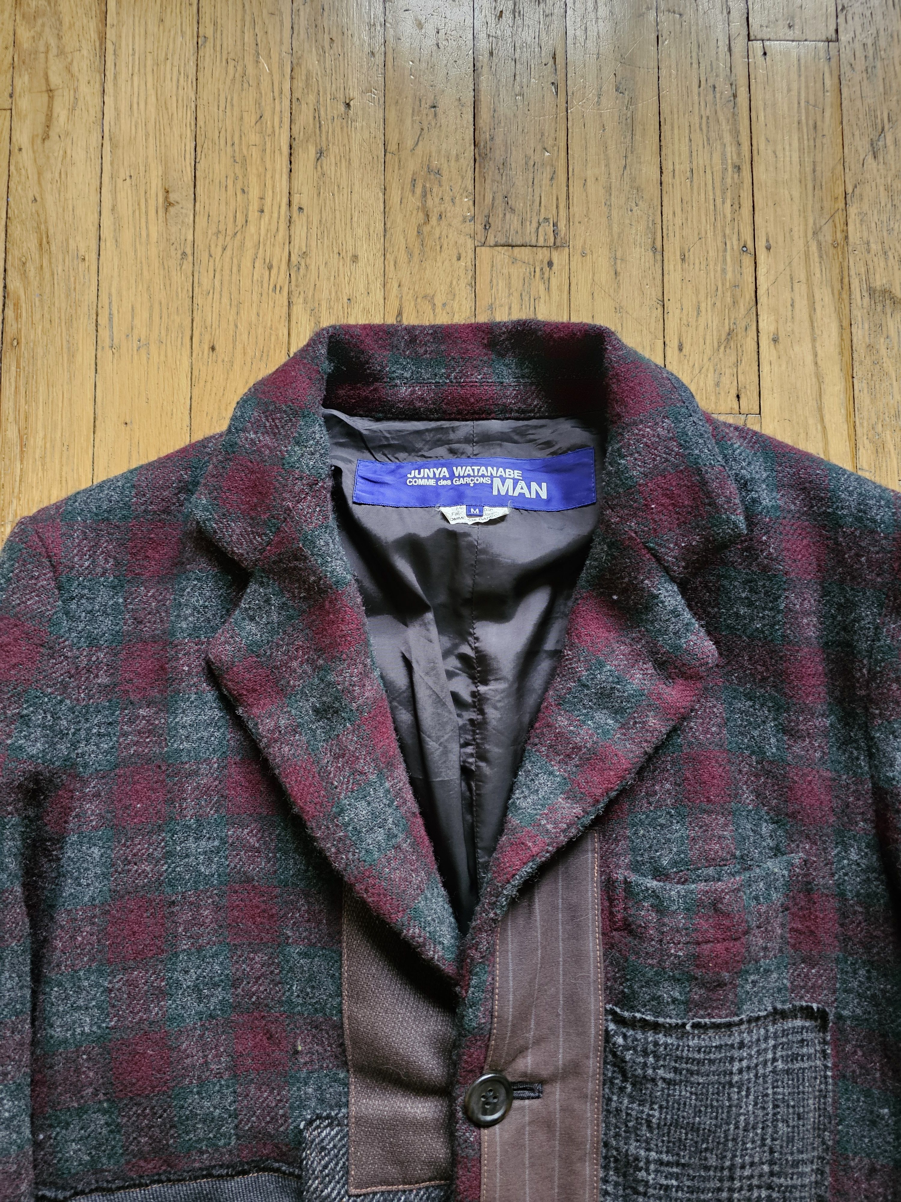 Junya Watanabe Junya Watanabe 2013 Patchwork Wool Blazer Size US M / EU 48-50 / 2 - 6 Thumbnail