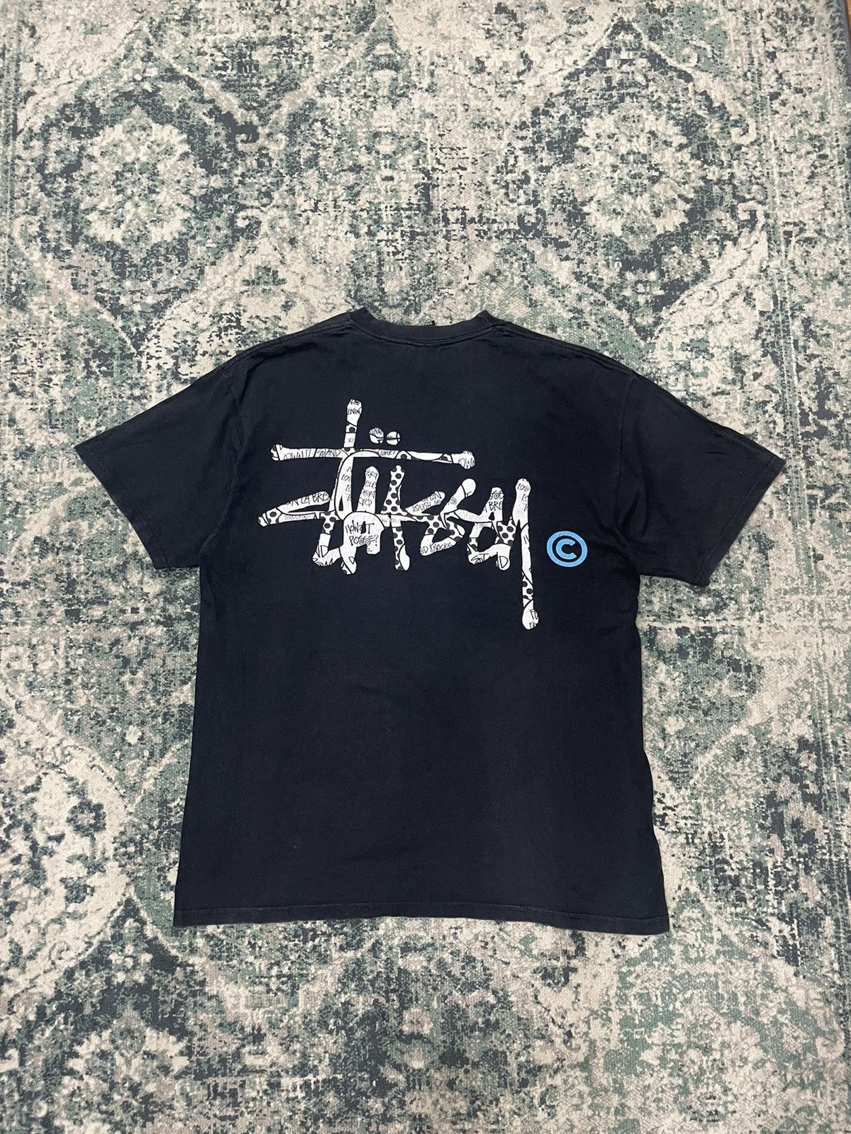 Stussy Vintage Stussy Big Logo Tee Shirt Size US L / EU 52-54 / 3 - 3 Thumbnail