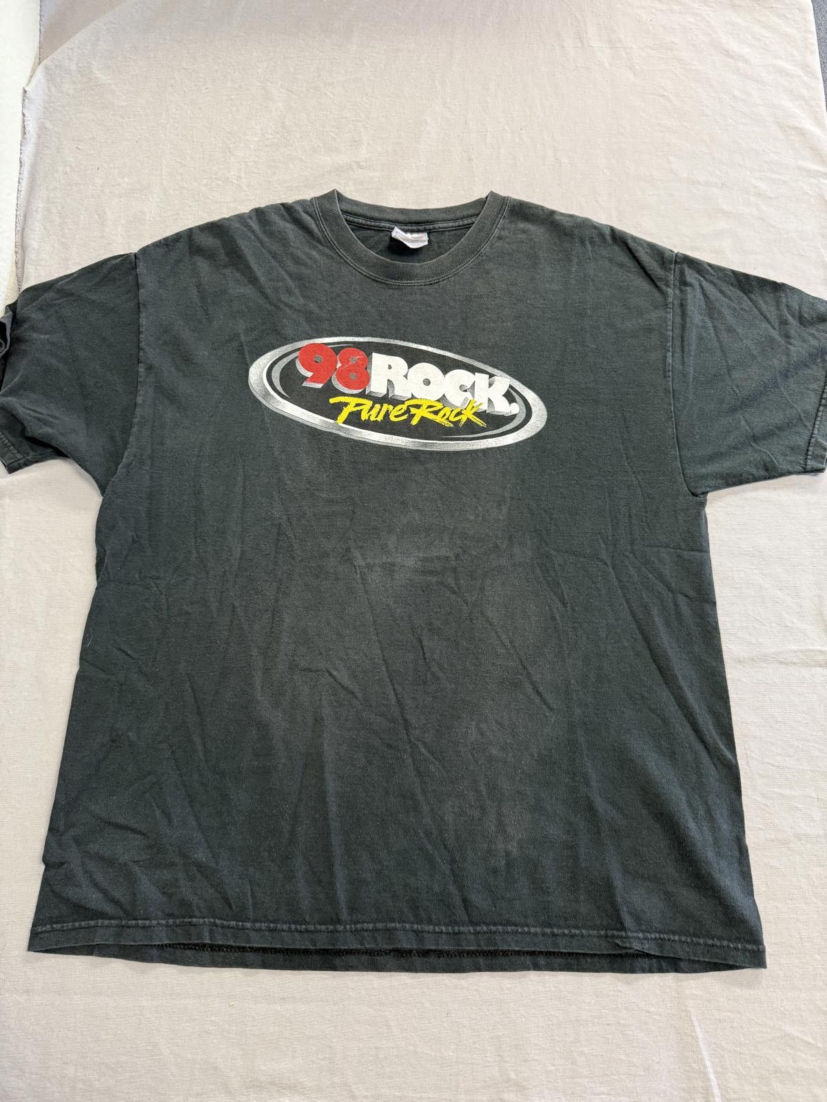 Hanes Faded Fm Radio T-shirt 98 Rock Pure Rock Radio Florida XL Size US XL / EU 56 / 4 - 1 Thumbnail