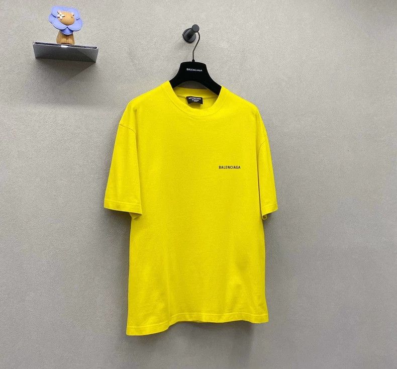 Balenciaga Balenciaga Lemon yellow logo print short sleeve ~ Size XXS Size US XXS / EU 40 - 3 Thumbnail