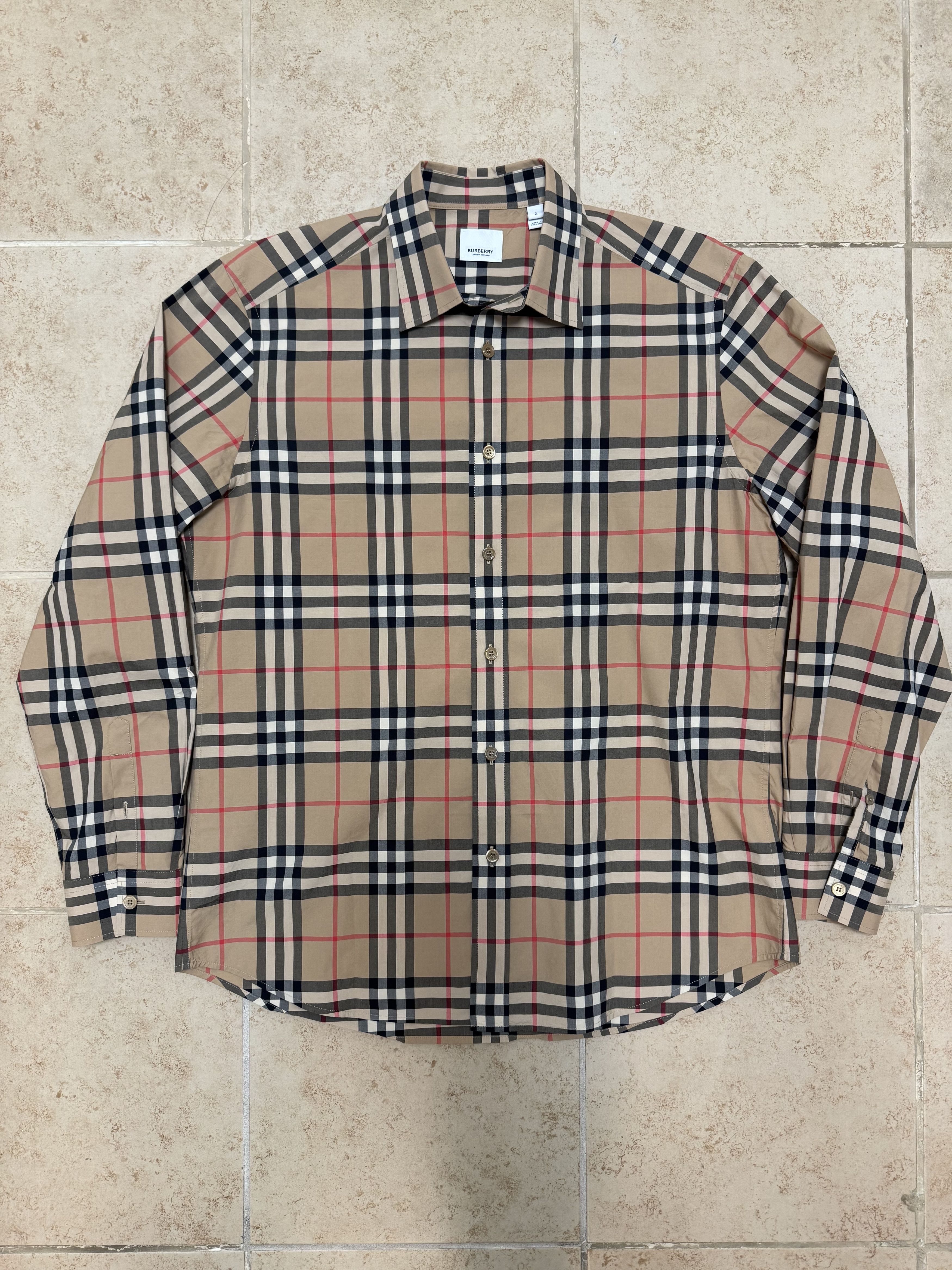 Burberry Burberry Check Cotton Shirt Size US L / EU 52-54 / 3 - 1 Thumbnail