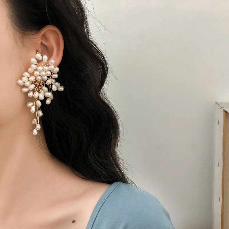 Other Pearl Flower Earrings Size ONE SIZE - 2 Thumbnail