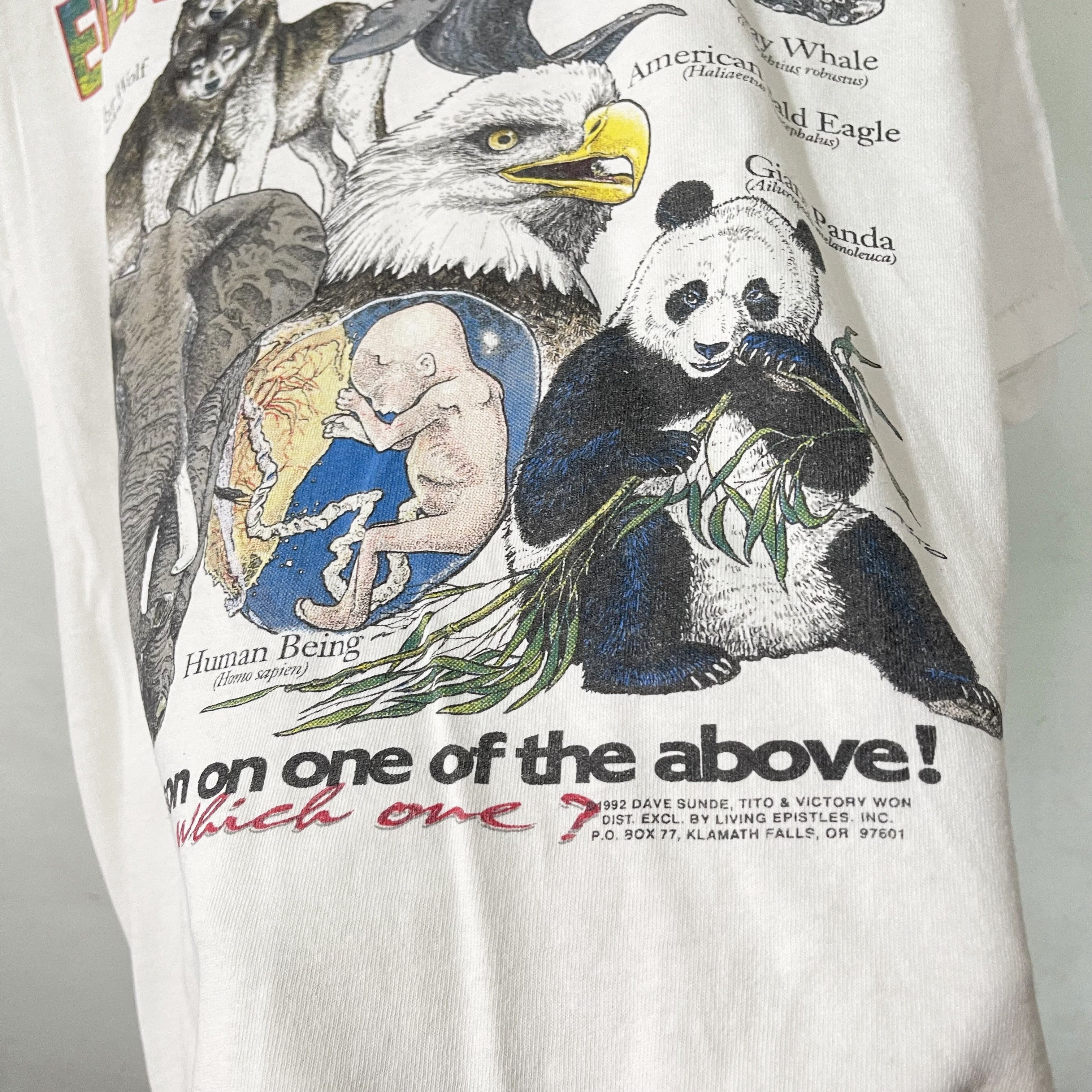 Vintage Vintage 1992 Endangered Species T-Shirt Size US XL / EU 56 / 4 - 3 Thumbnail