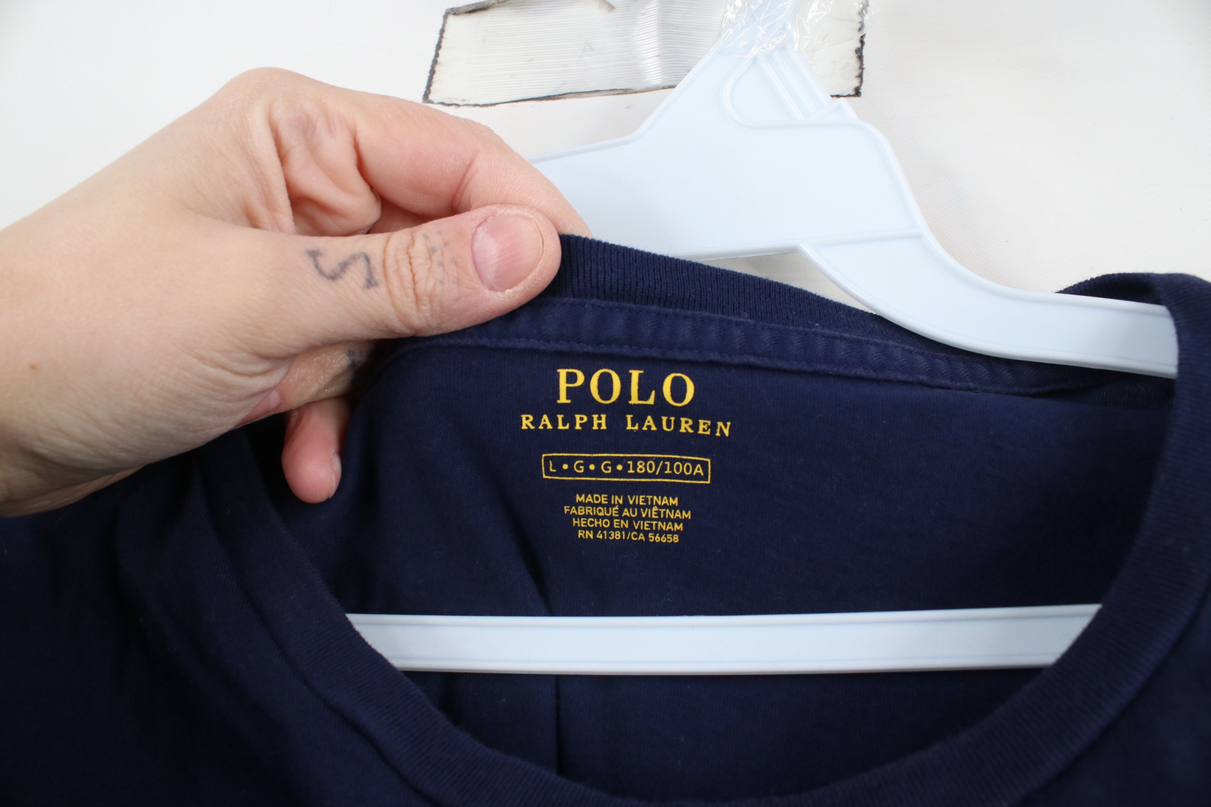 Ralph Lauren × Vintage Vintage Y2K Ralph Lauren USA Flags Short Sleeve T-Shirt Size US L / EU 52-54 / 3 - 9 Thumbnail