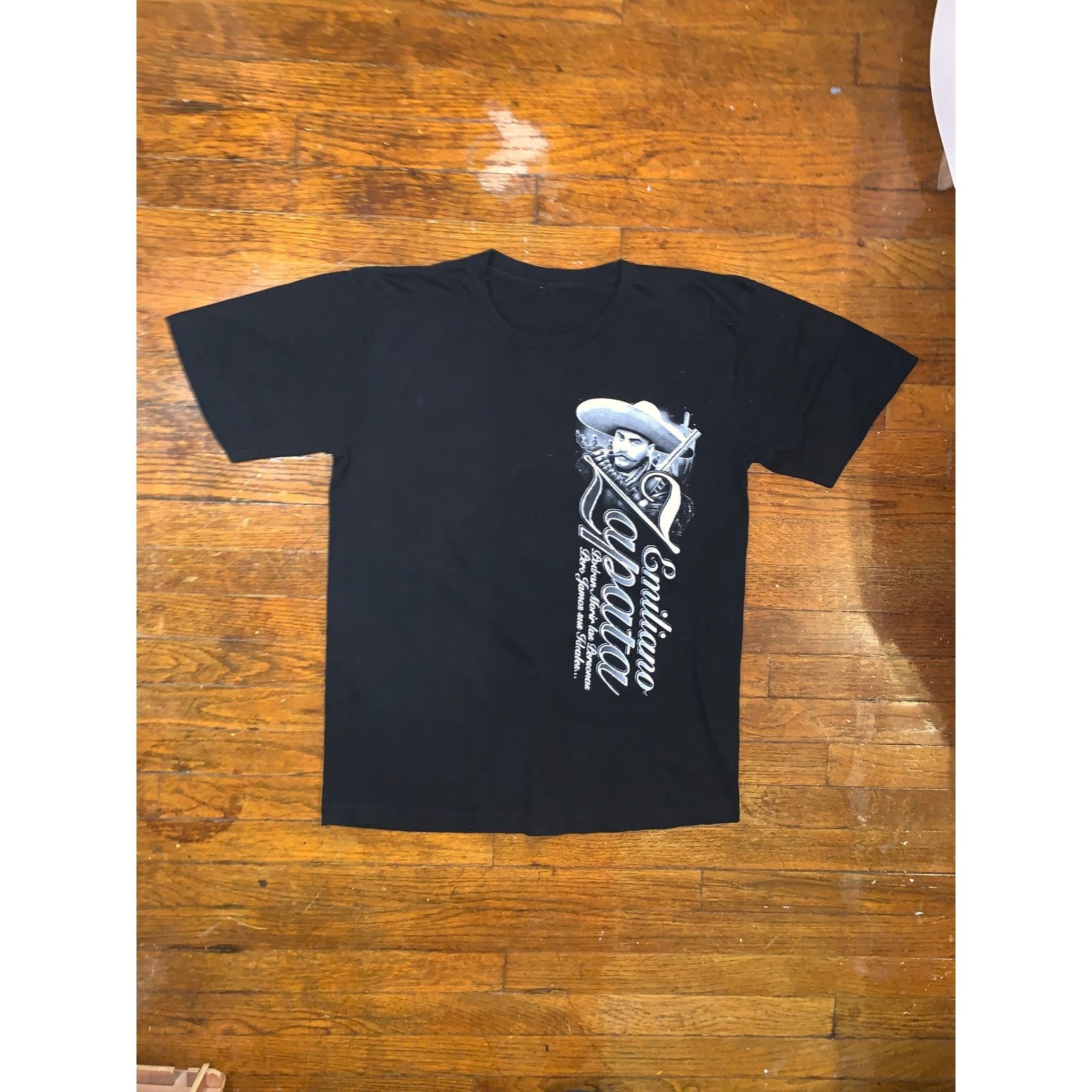 Other Emiliano Zapata Graphic T Shirt Y2K Black Medium Fit Size US M / EU 48-50 / 2 - 3 Thumbnail