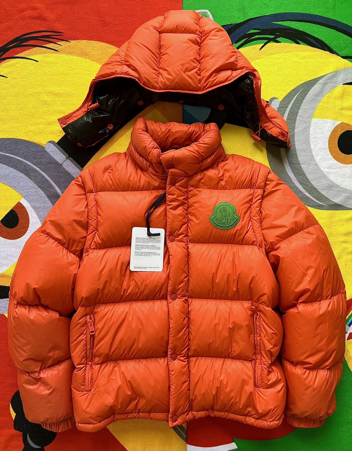 Moncler L Moncler Cyclone Short Down Jacket goose orange vest 2 jn 1 Size US L / EU 52-54 / 3 - 17 Thumbnail