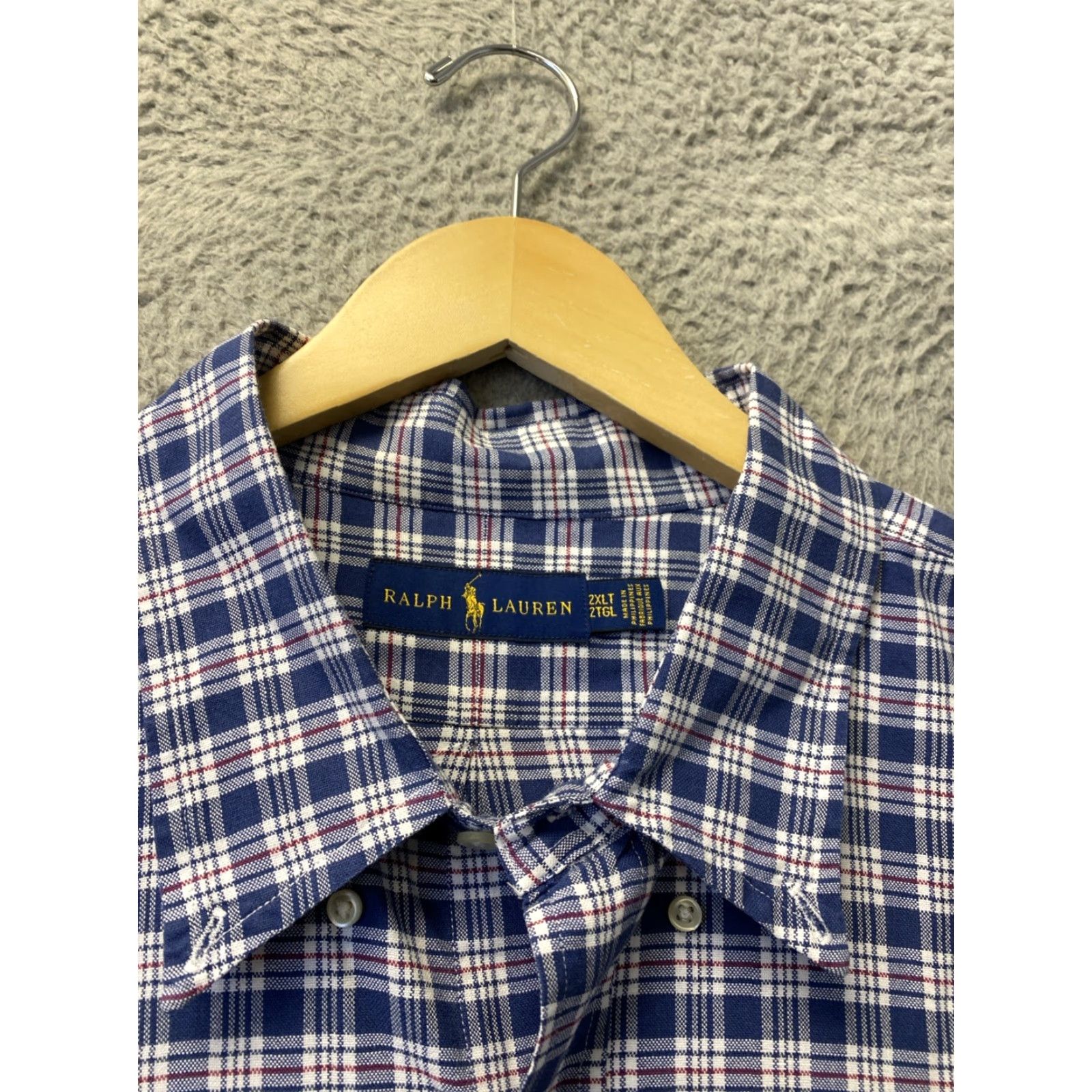 Ralph Lauren RALPH LAUREN Button-Down Shirt Mens XXLT Plaid Classic Long Sleeve Multicolor /162-15 Size US XXL / EU 58 / 5 - 5 Thumbnail