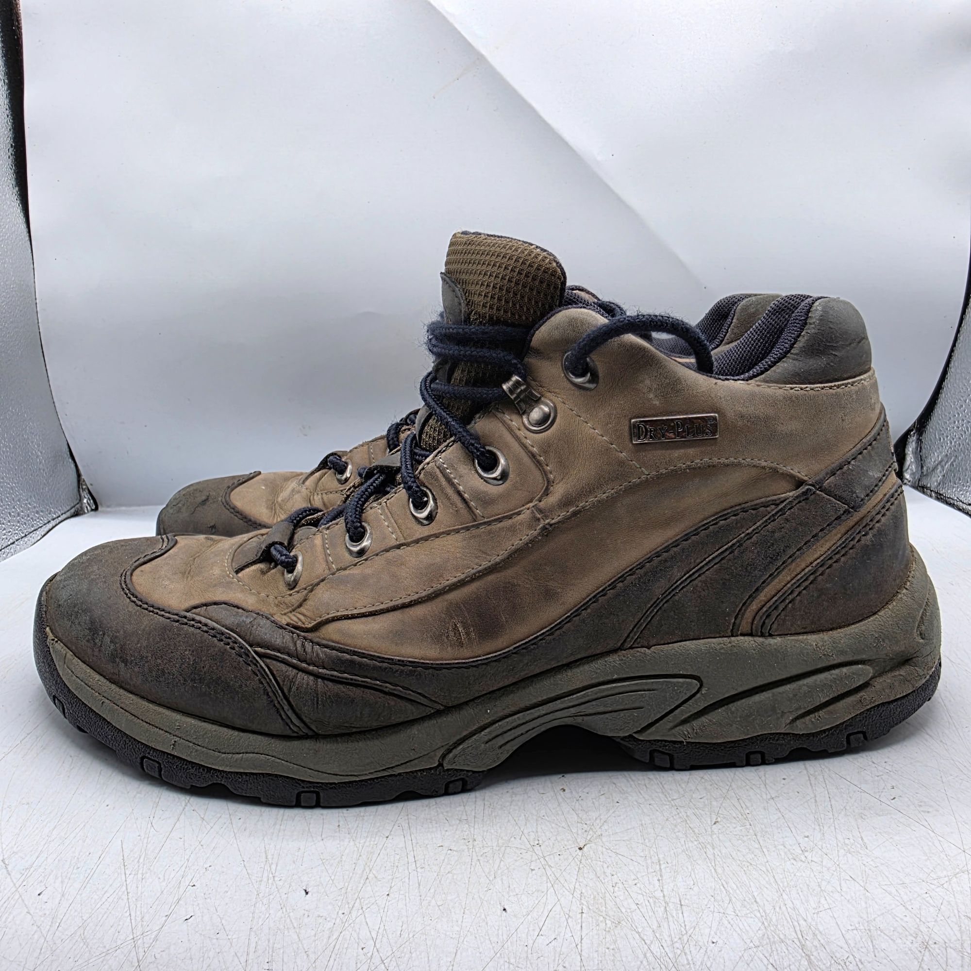 Cabelas Cabelas Mens Size 10 B Brown Waterproof Leather Hiking Boots Size US 10 / EU 43 - 14 Thumbnail