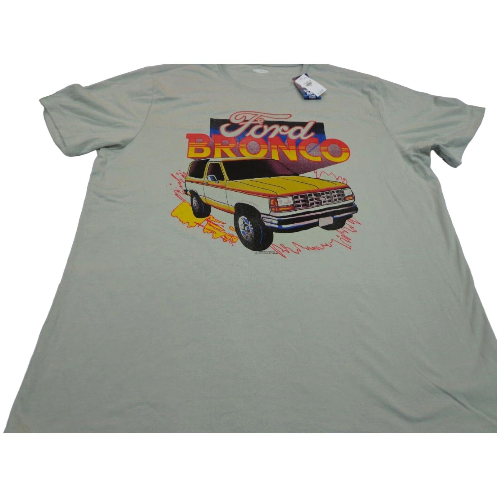 Old Navy OLD NAVY T-Shirt FORD BRONCO Graphic Print Crew Neck XL Men Gray Short Sleeve Casual Vintage No Size US XL / EU 56 / 4 - 1 Thumbnail