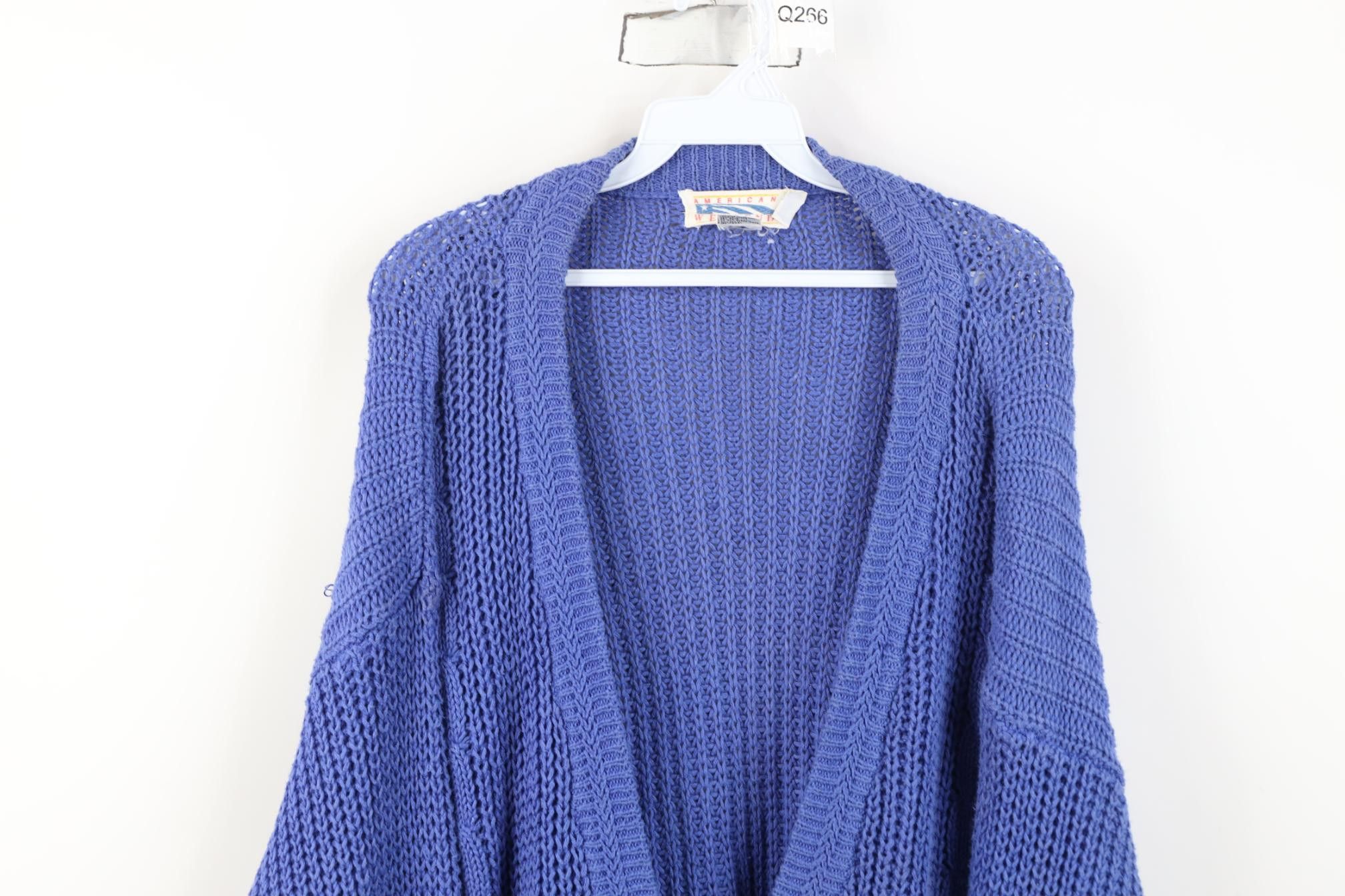 Vintage Vintage 90s Streetwear Chunky Ribbed Knit Cardigan Sweater Size L / US 10 / IT 46 - 2 Thumbnail