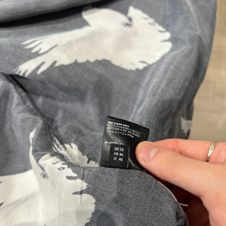 Amiri Amiri Silk acetate and peace pigeon long-sleeved shirt 2501 Size US S / EU 44-46 / 1 - 3 Thumbnail