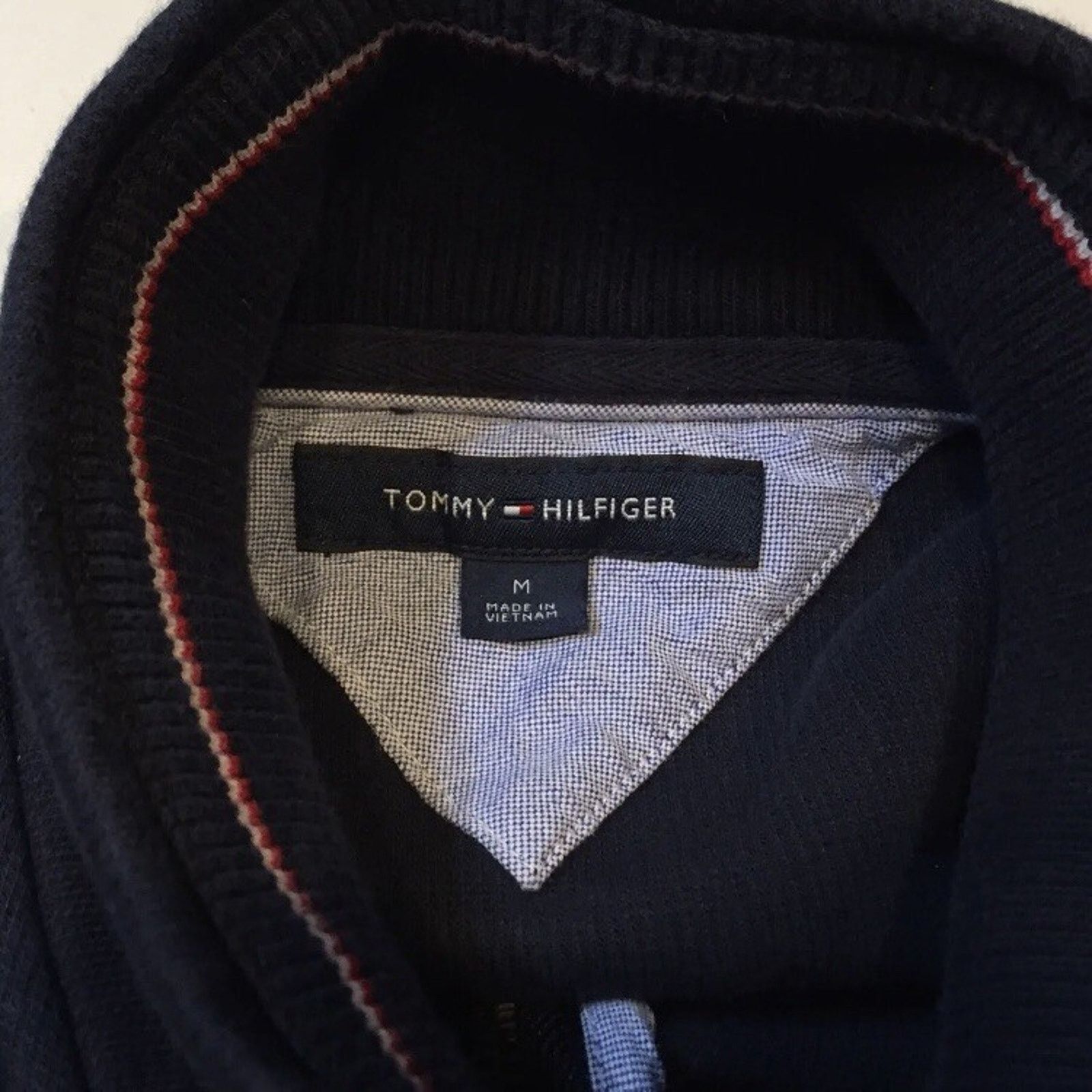 Tommy Hilfiger Tommy Hilfiger Jacket Vintage Dark Blue Navy 1/4 Zip Shirt Size US M / EU 48-50 / 2 - 10 Thumbnail