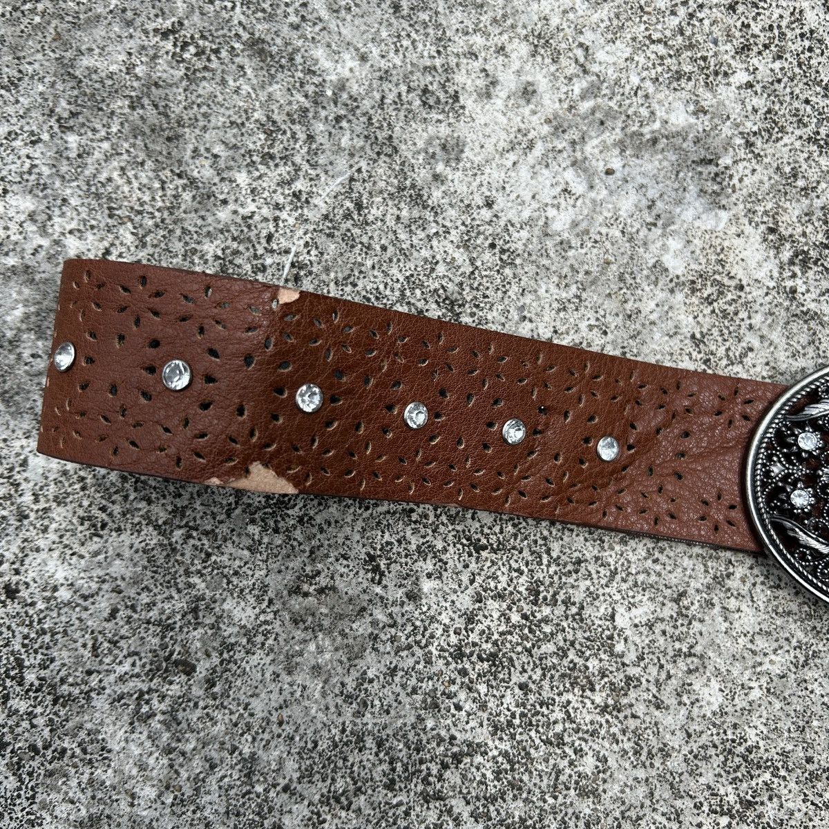 Vintage Vintage studded leather belt (Kapital Style) Size ONE SIZE - 4 Thumbnail