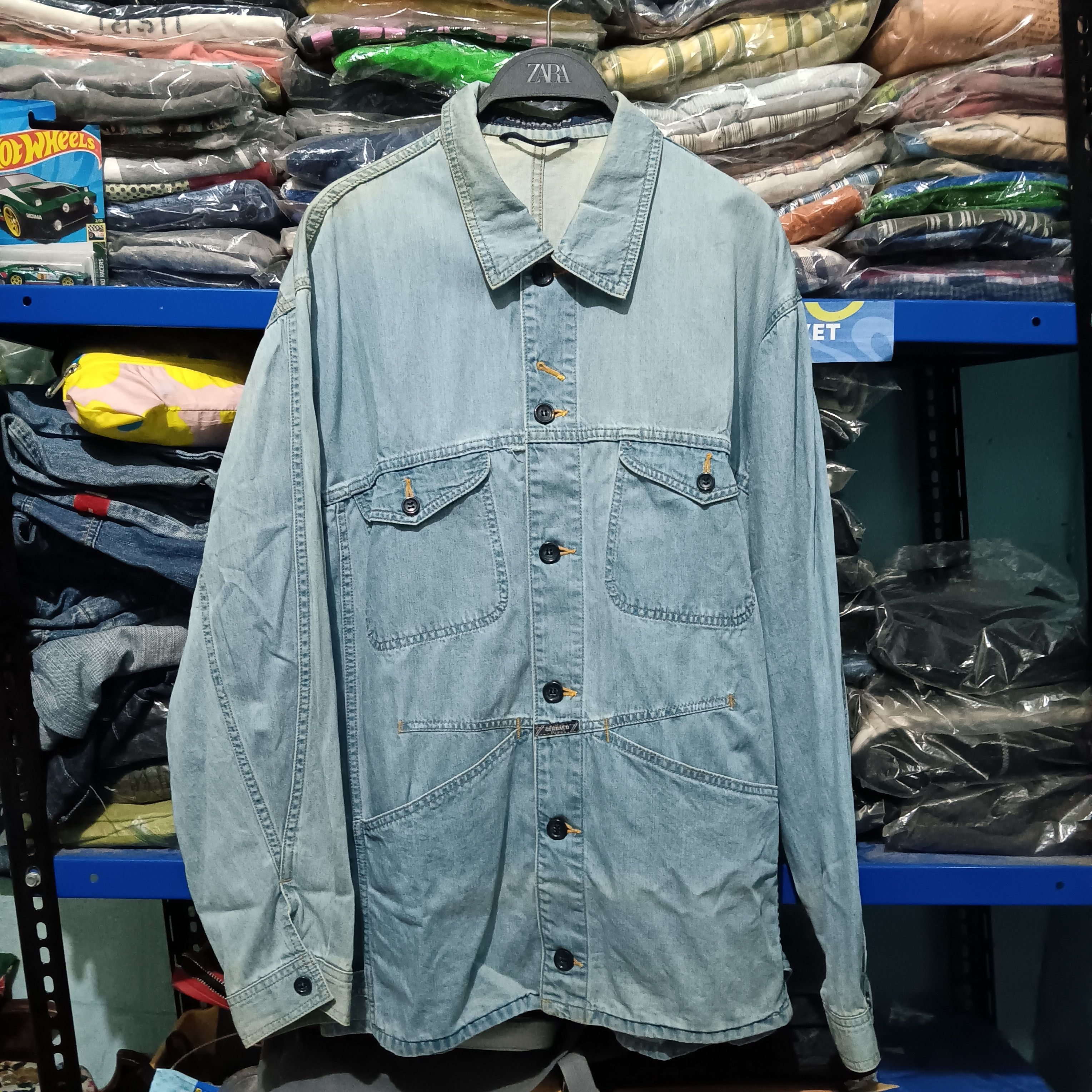 Marithe + Francois Girbaud Marithe francois girbaud denim chore jacket Size US XL / EU 56 / 4 - 1 Thumbnail