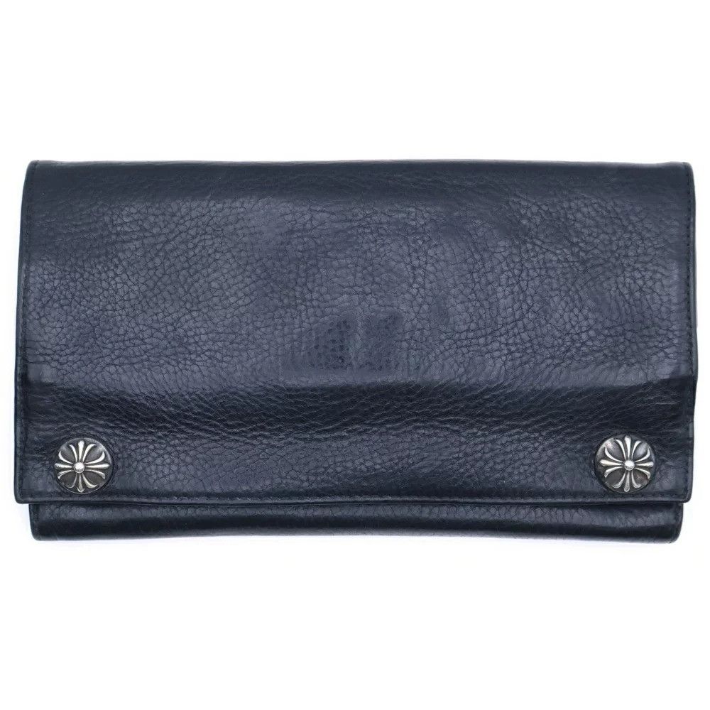 Chrome Hearts CHROME HEARTS CROSS BUTTON LEATHER LONG WALLET Size ONE SIZE - 1 Thumbnail