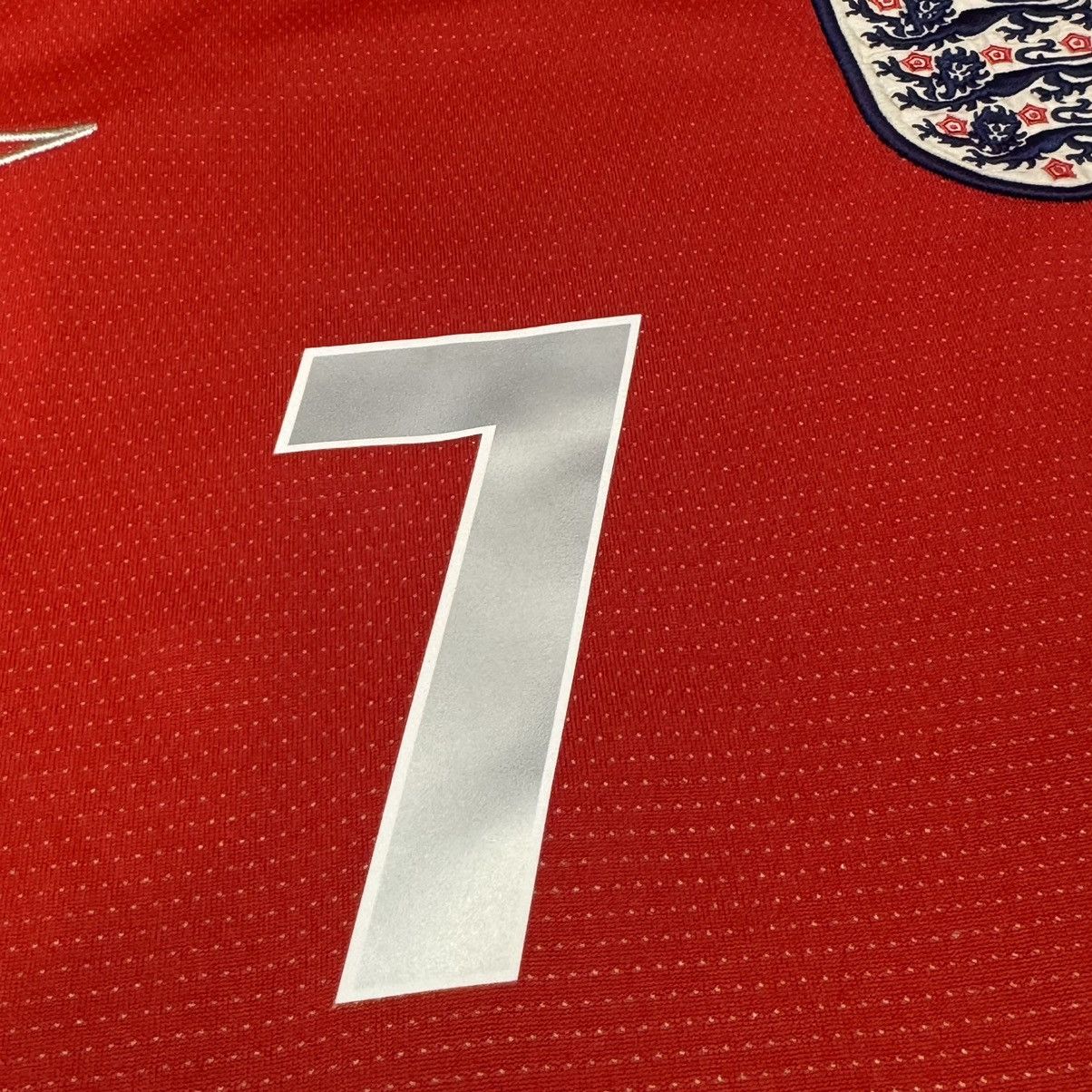 Umbro England Euro 2004 away shirt #7 Beckham Size US S / EU 44-46 / 1 - 4 Thumbnail