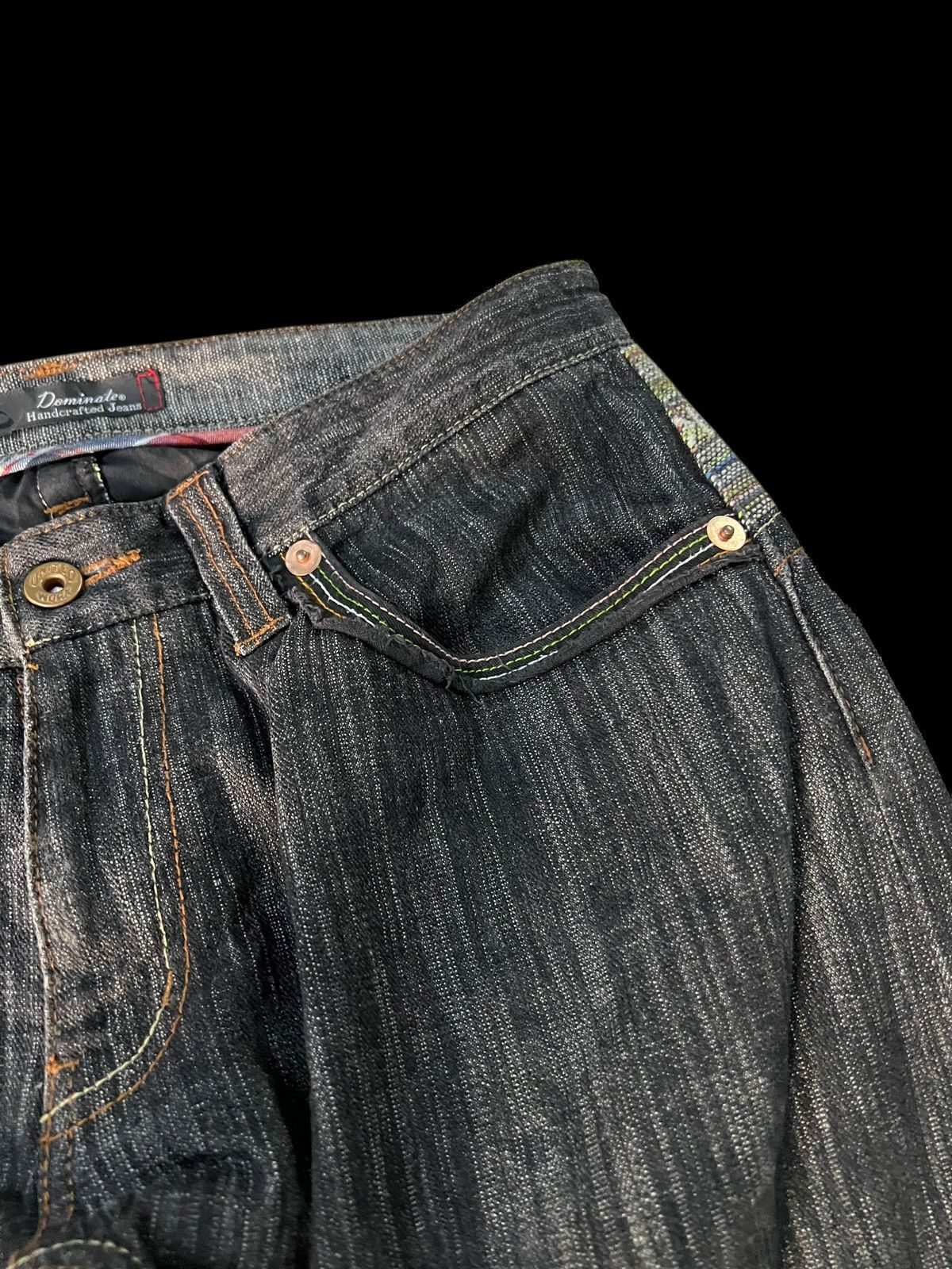 If Six Was Nine × Le Grande Bleu (L.G.B.) VINTAGE 90’S STYLE DOMINATE HANDCRAFTED NICE DESIGN JEANS Size US 32 / EU 48 - 6 Thumbnail