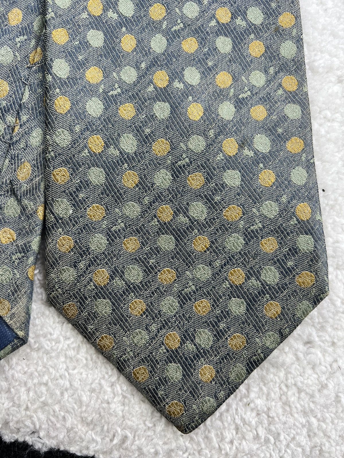 Ermenegildo Zegna Vintage Ermenegildo Zegna Silk Geometric Luxury Tie Size ONE SIZE - 3 Thumbnail